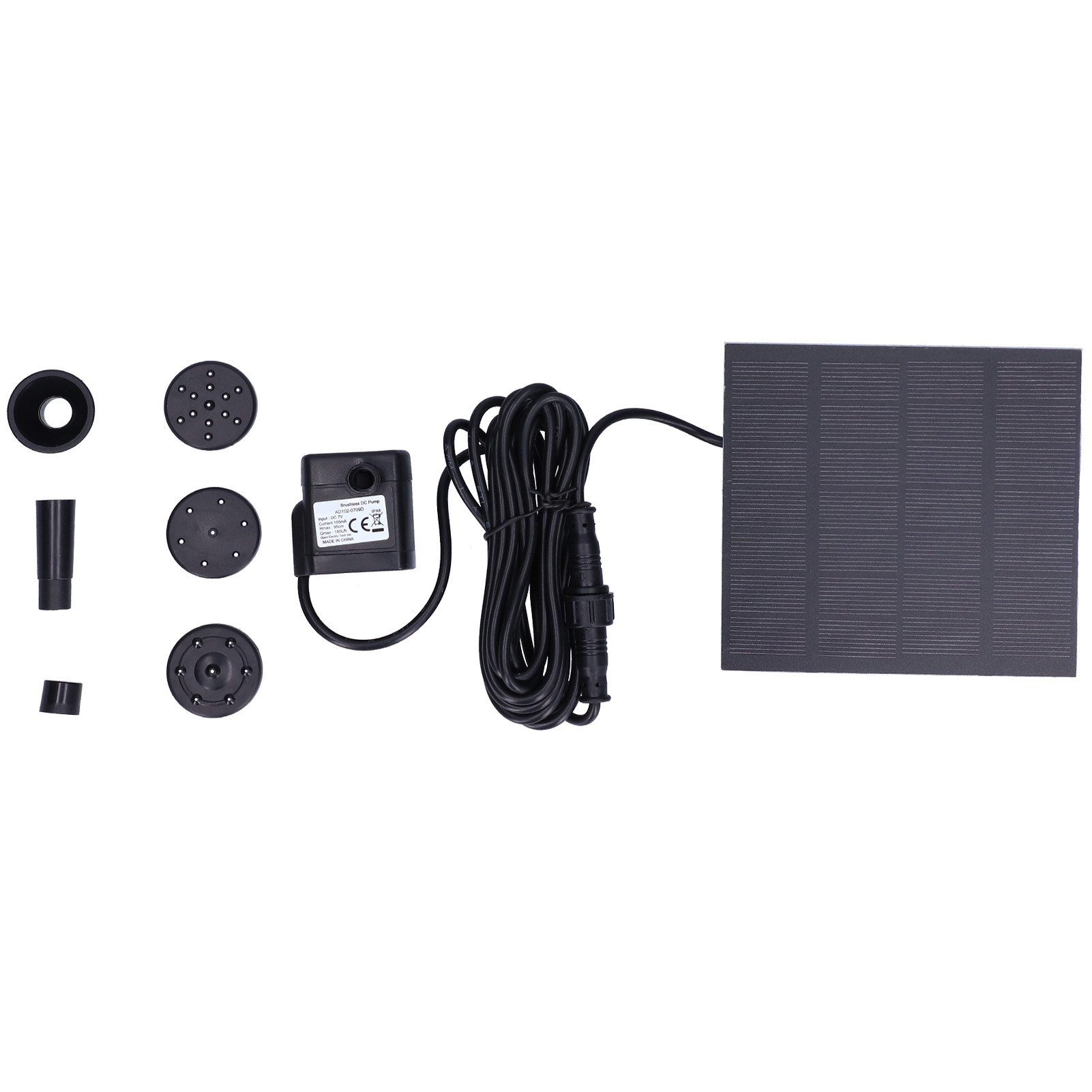 Bürstenlose Solar-springbrunnenpumpe Dc 180l, Schwimmender Wasserfallbrunnen, Teichdekoration, Gartenbecken, Schwimmbad