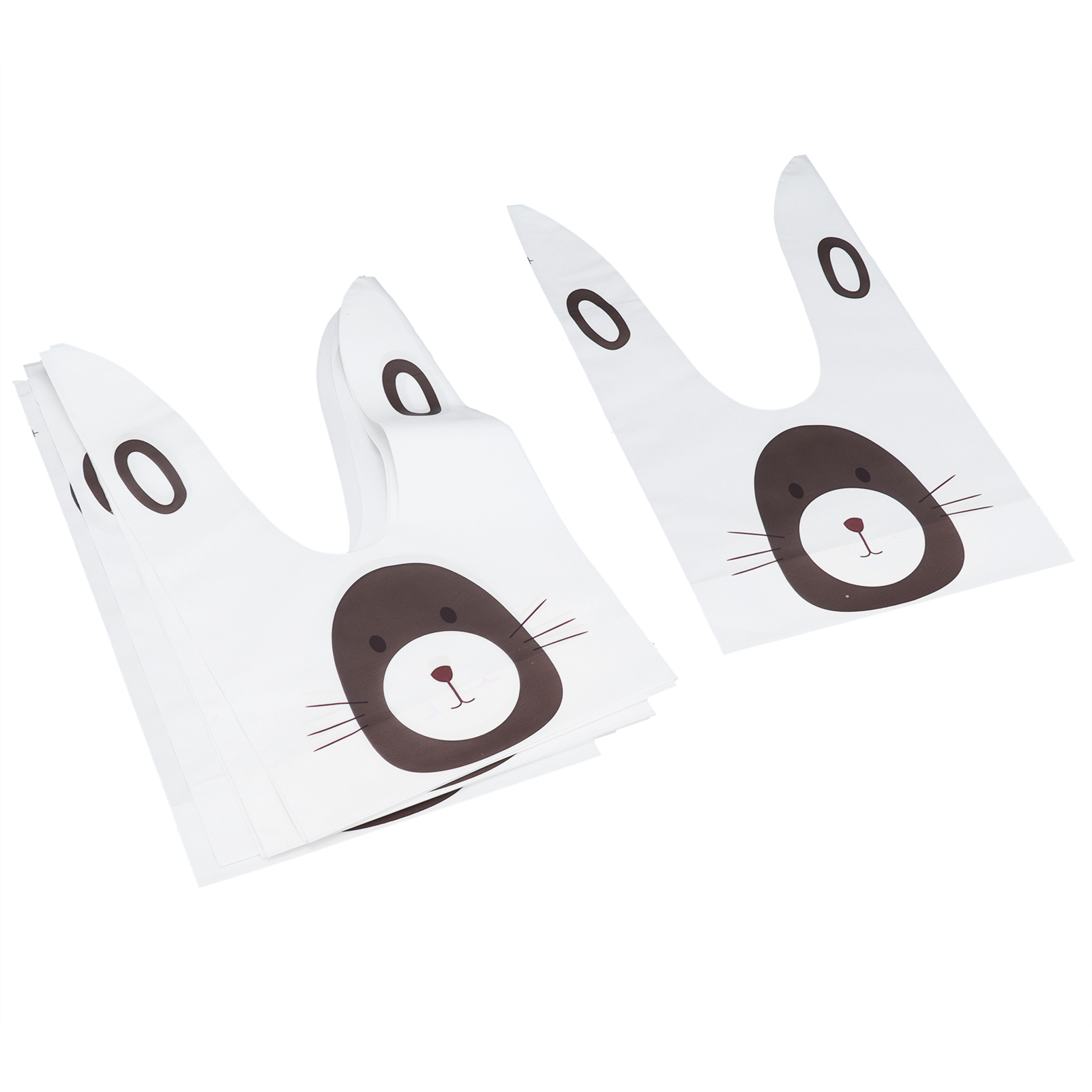 Set Mit 10 Eva-süßigkeitentüten Mit Langen Öhrchen, 13,5 X 23 Cm, Zum Backen, Campen Und Für Osterfeiern