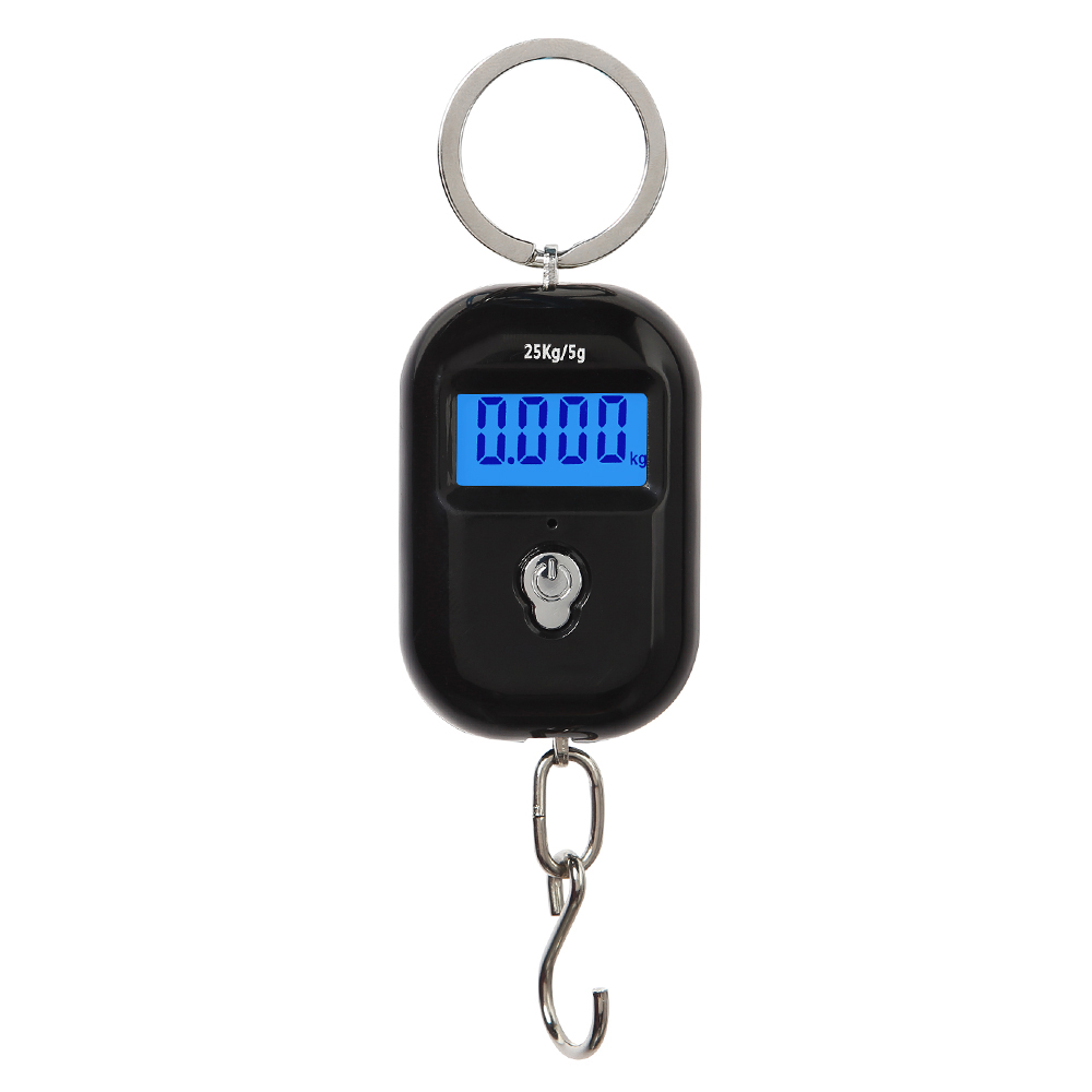 Mini-tragbare Digitale Elektronische Angelwaage Mit Stahlhaken, Verriegelungsfunktion Und Automatischer Nullstellung, 25 Kg Tragkraft, Zweistufige Teilung 5 G/10 G, Hängewaage
