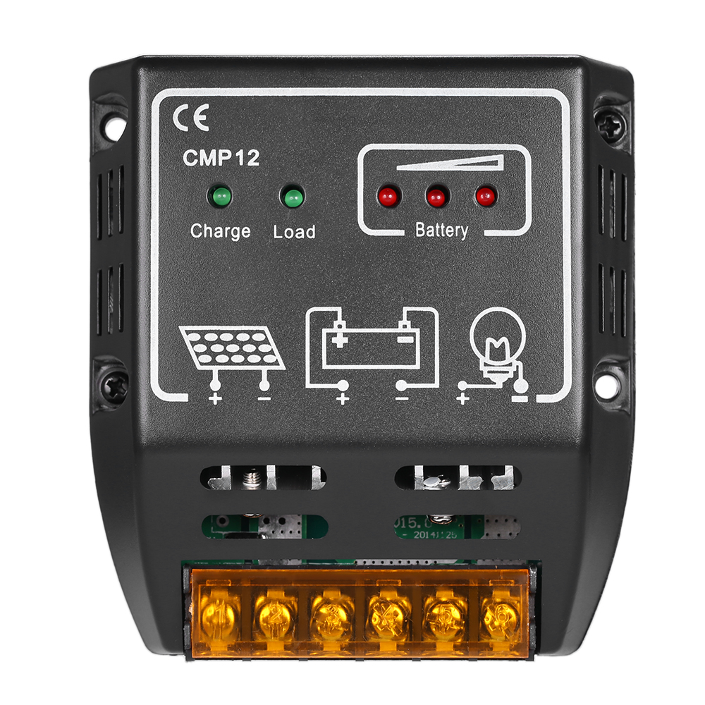 Anself 10a 12v/24v Pwm Solar-laderegler Für Photovoltaikmodule Und Batterien Mit Überladeschutz