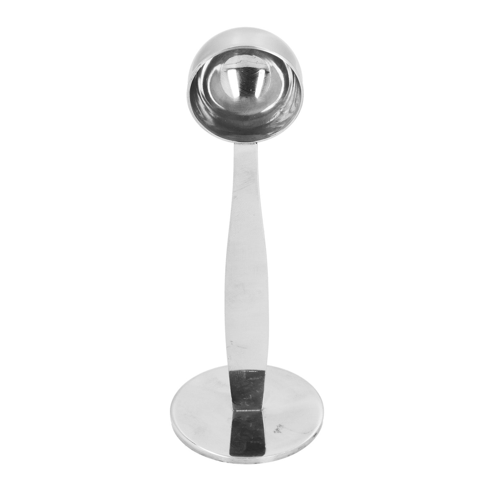 Kaffeestampferlöffel Aus Edelstahl, 2-in-1-doppelend-messlöffel Für Kaffeebohnen, 14,2 Cm