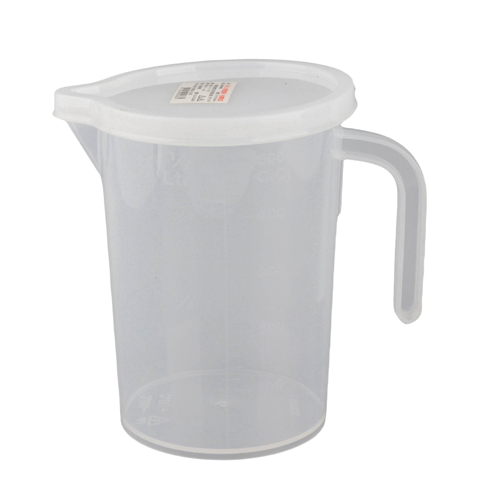 500-ml-messbecher Aus Transparentem Kunststoff Mit Deckel, Küchenutensil, Gebäckform, 1er-set