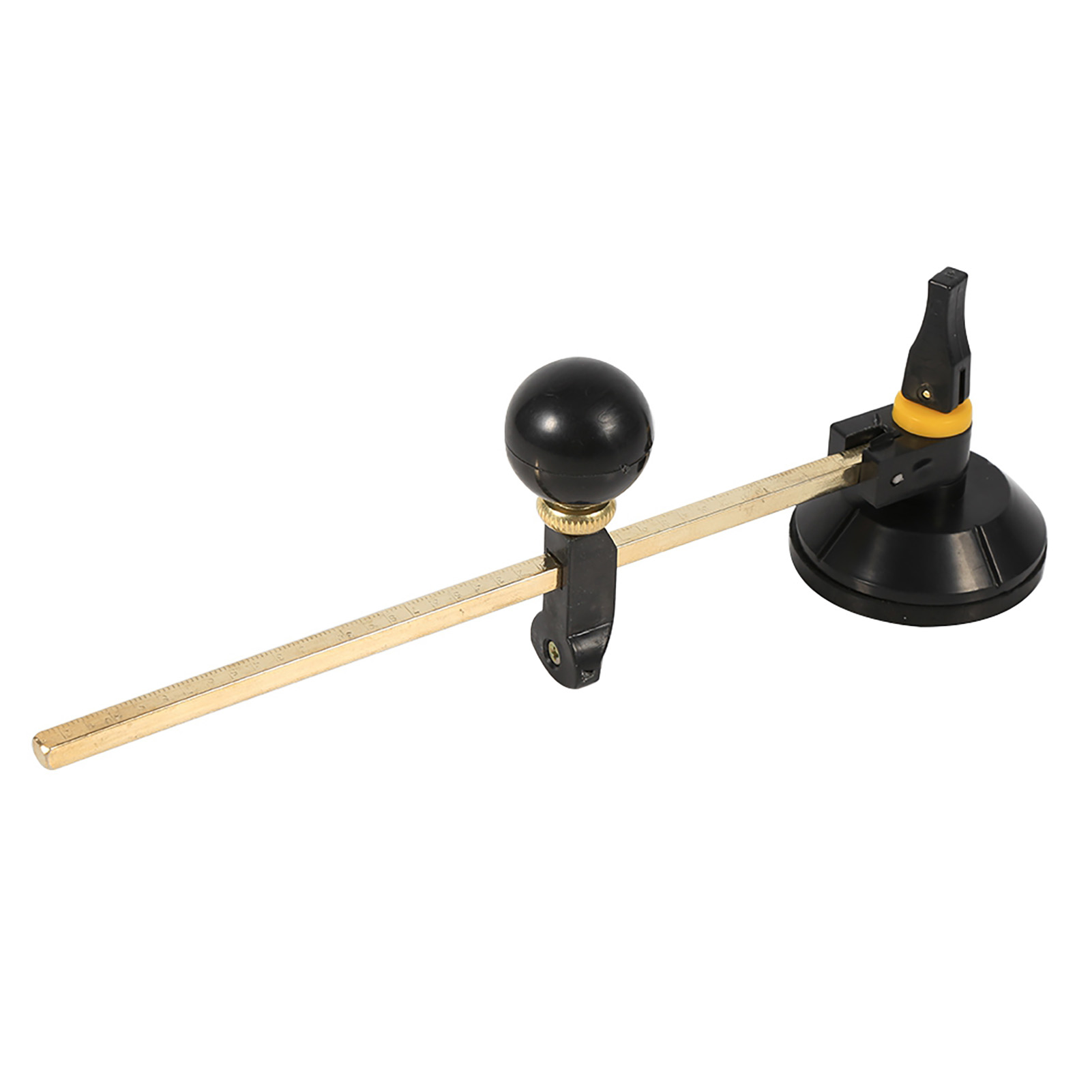Stück Verstellbarer, Kreisförmiger Glasschneider In Kompassform Aus Gummi Und Aluminium, Maximaler Durchmesser 40 Cm