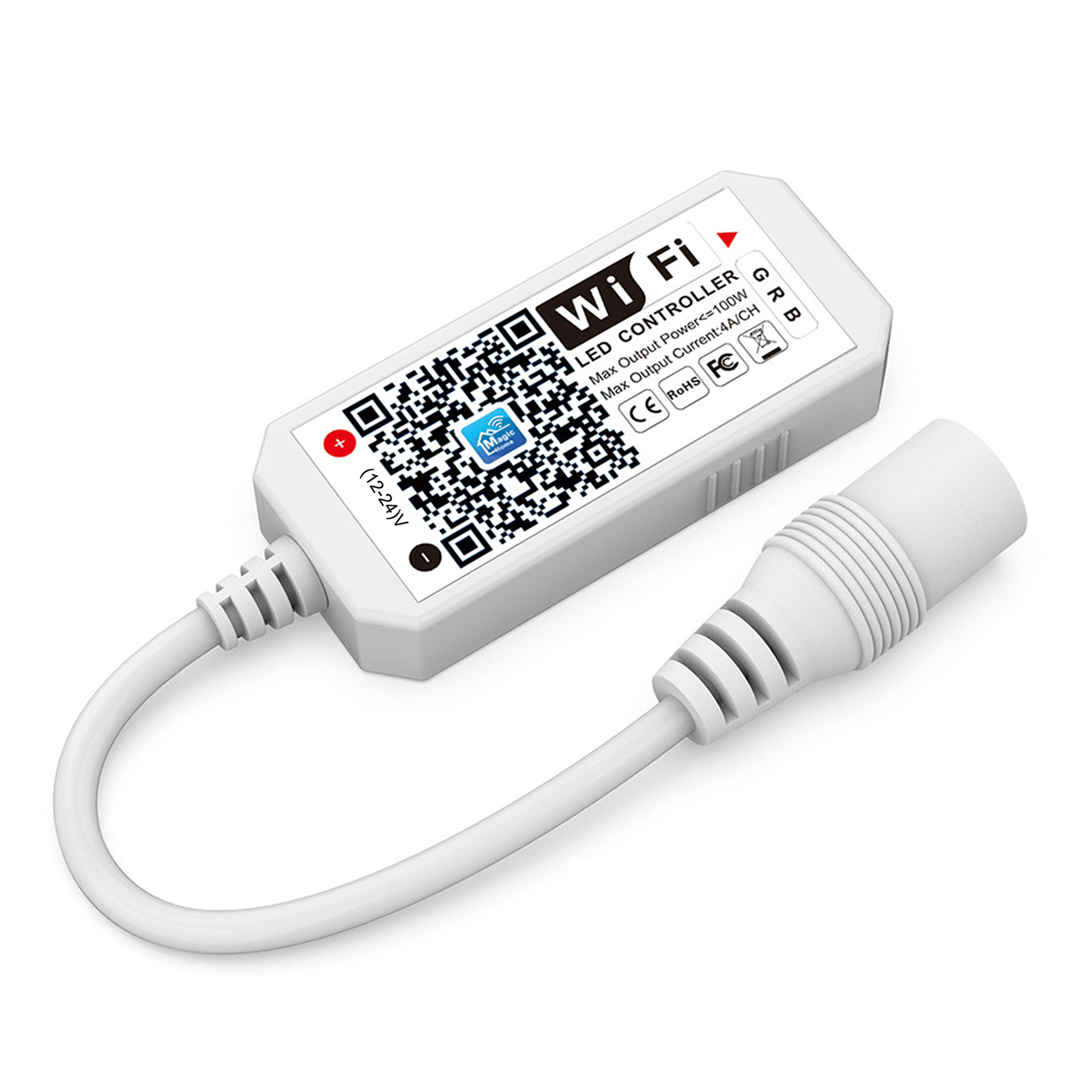 Mini-funk-rgb-controller Dc12–24v, 3 Kanäle Für Led-streifen, Kostenlose Android-/ios-app, 16 Millionen Farben, 20 Modi, Soundsteuerung, Dimmer