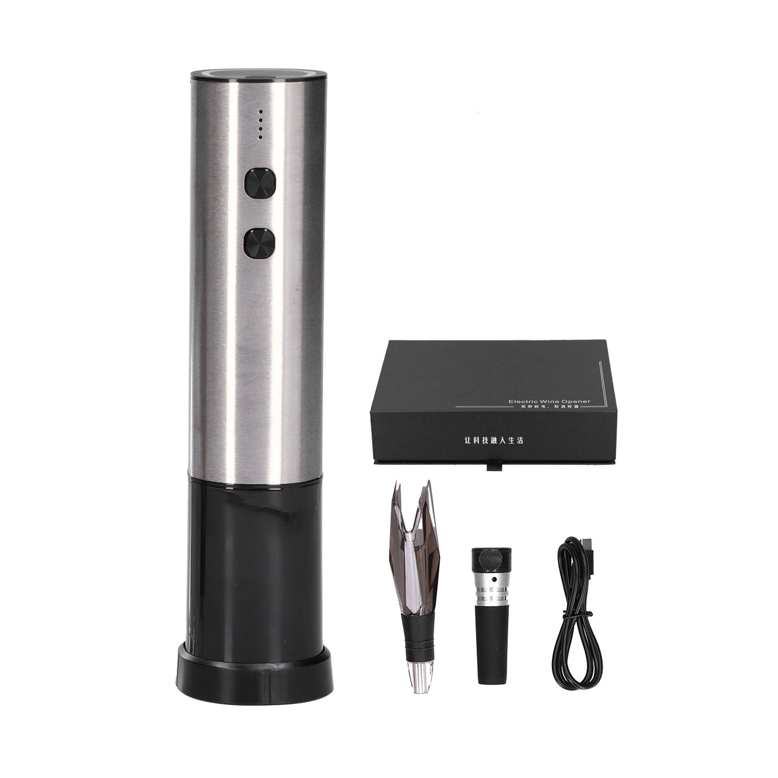 Usb-wiederaufladbares Automatisches Elektrisches Weinflaschenöffner-set Für Zuhause Und Restaurant