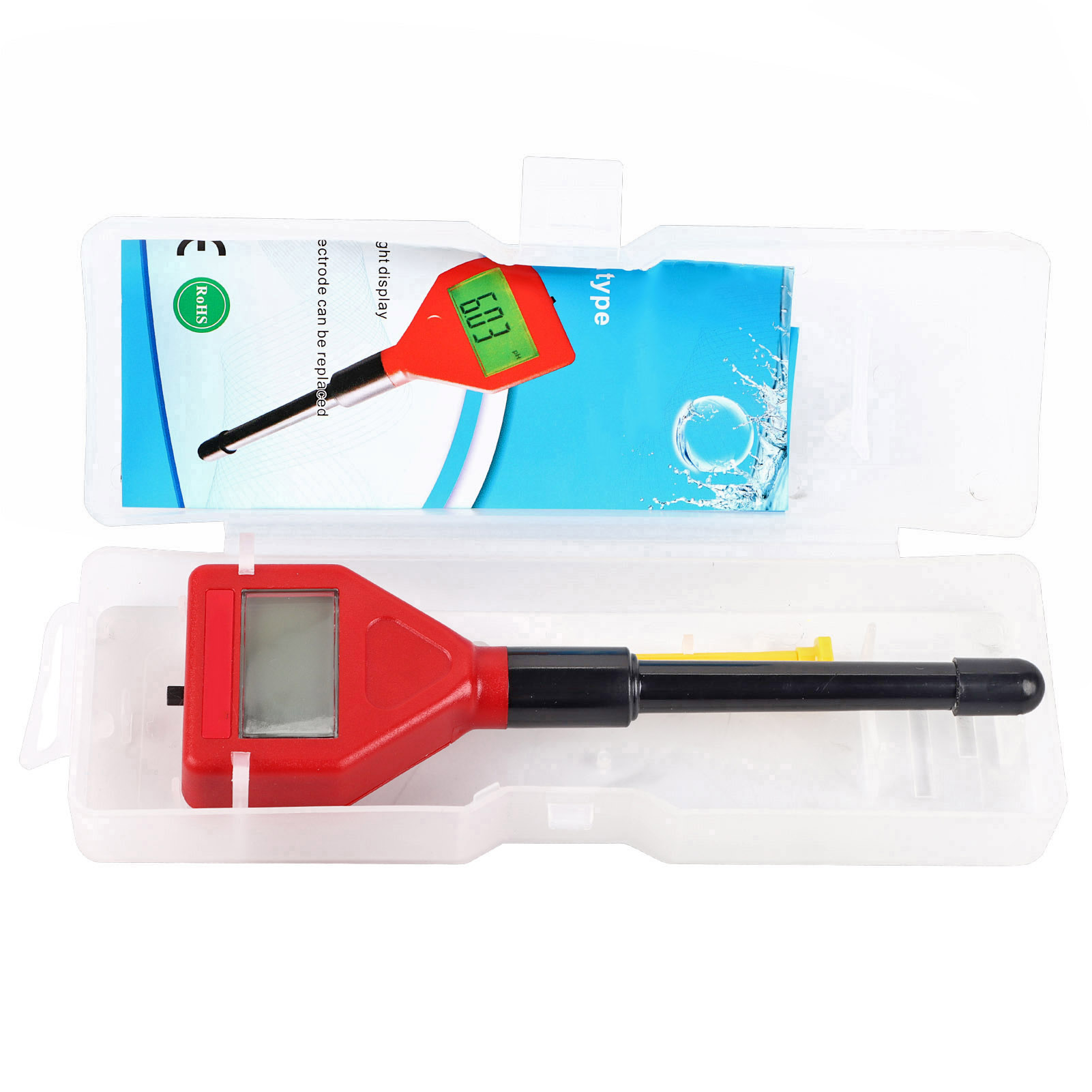 Feuchtigkeits- Und Ph-tester Mit Wasserdichter Metallelektrode, Messbereich Ph 0,00–14,00, Tragbar, Für Hydroponische Gartenpflanzen, Mit Schraubendreher, 17,5 X 5 Cm