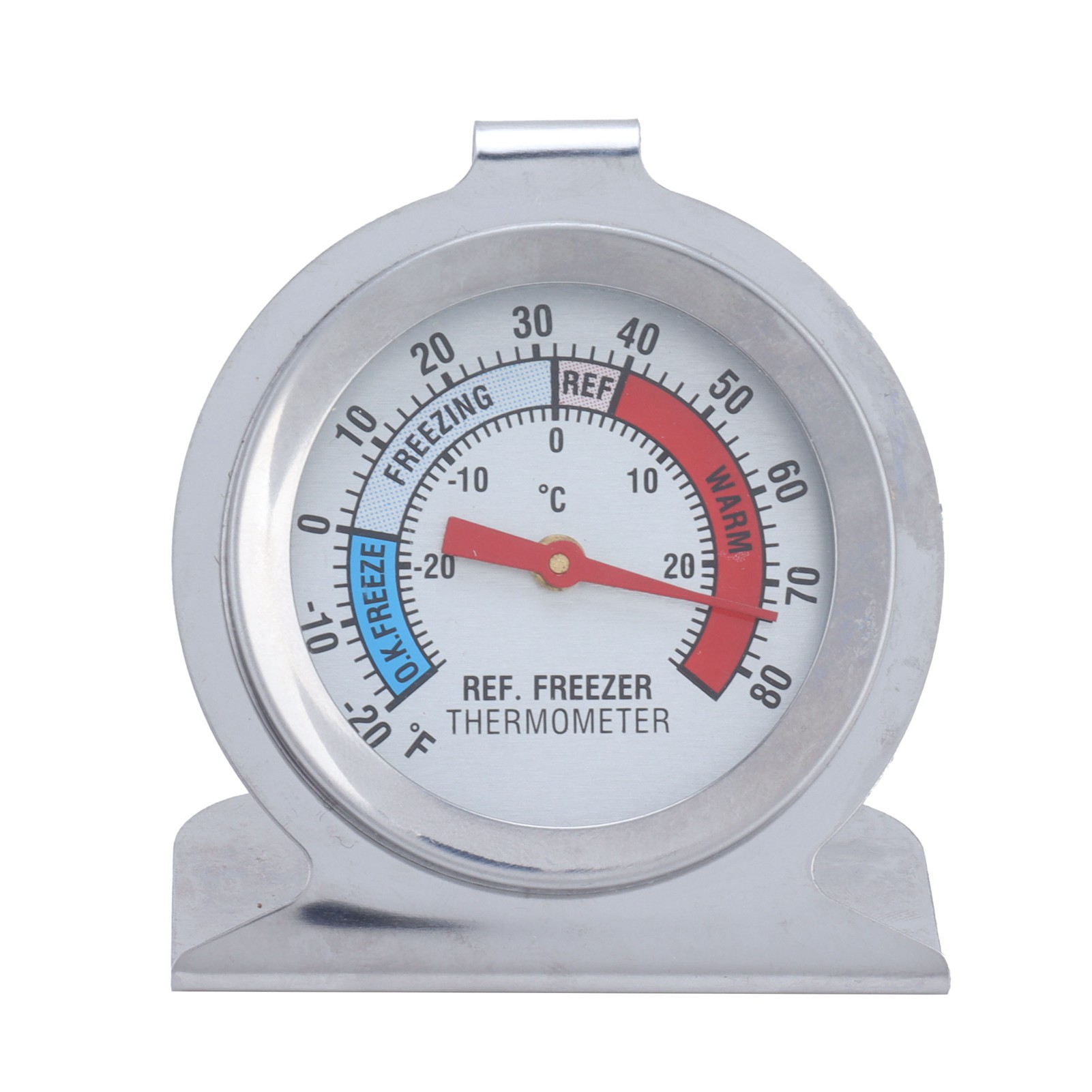 Präzises Kühlschrankthermometer Mit Edelstahlzifferblatt Für Haushalt Und Gastronomie