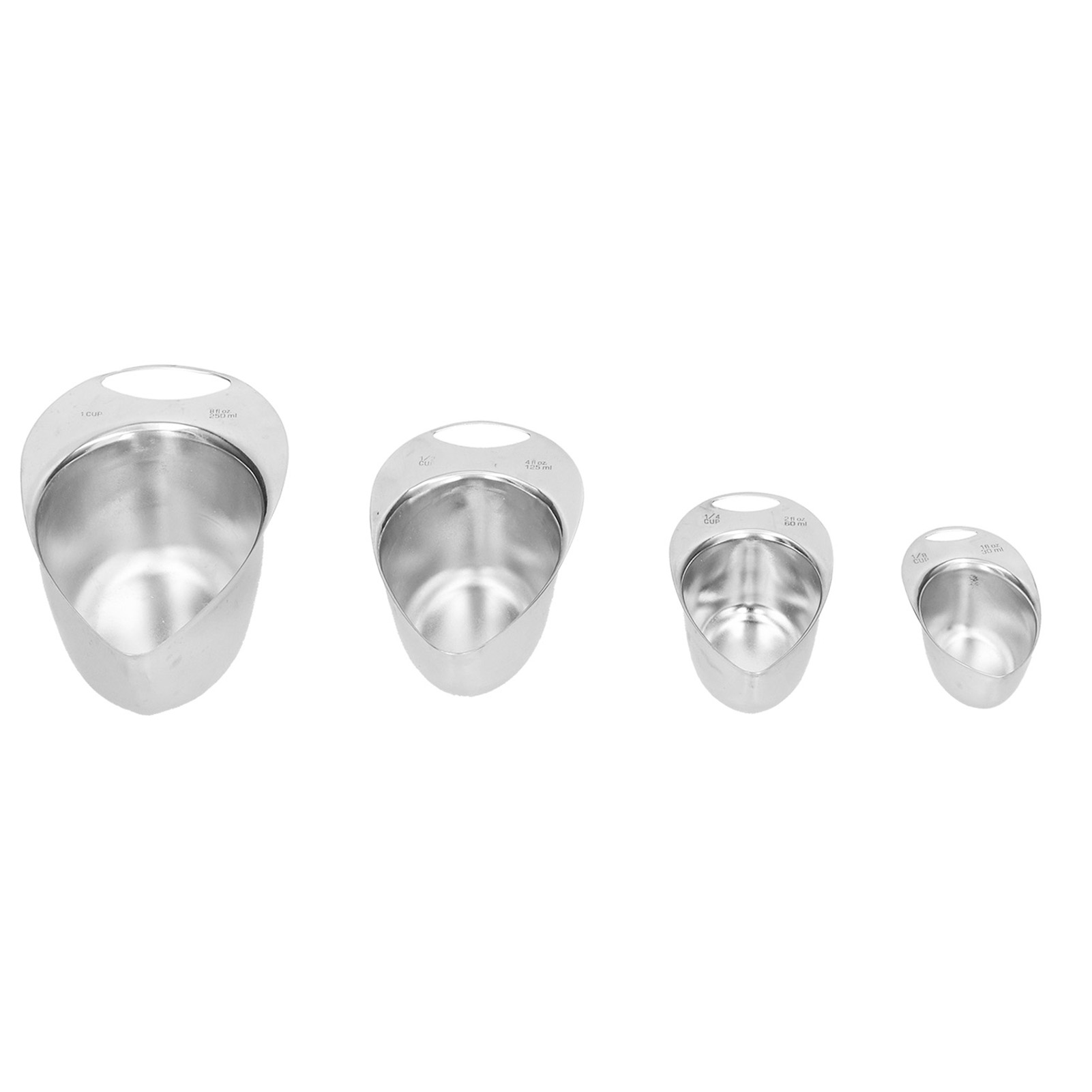 Set Mit 4 Messlöffeln Aus Edelstahl 304 Für Küche Und Backen