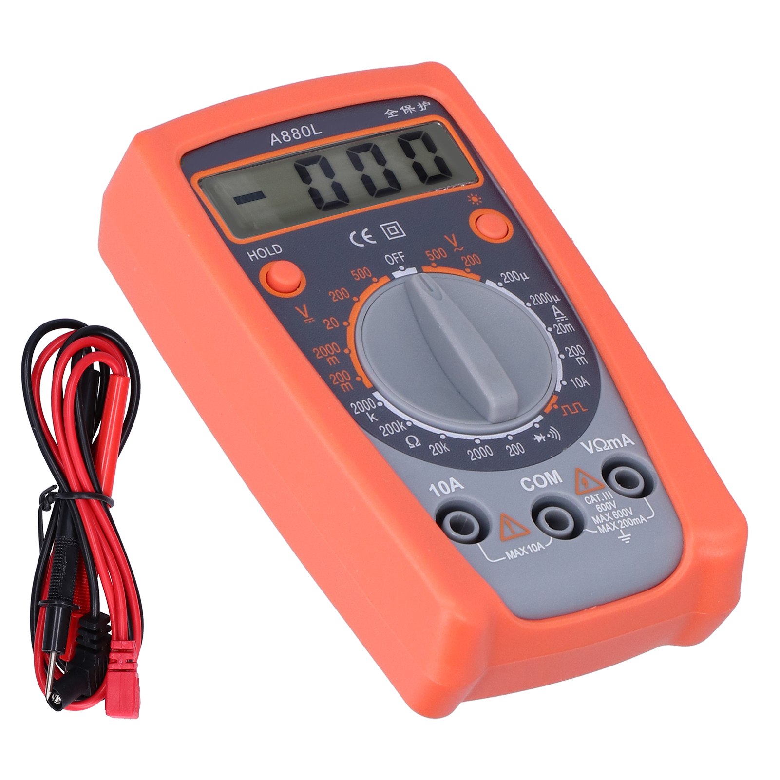 A880l Tragbares Multifunktions-multimeter Mit Digitalanzeige Und Spannungsprüfer Für Zuhause, Auto Und Outdoor-einsatz