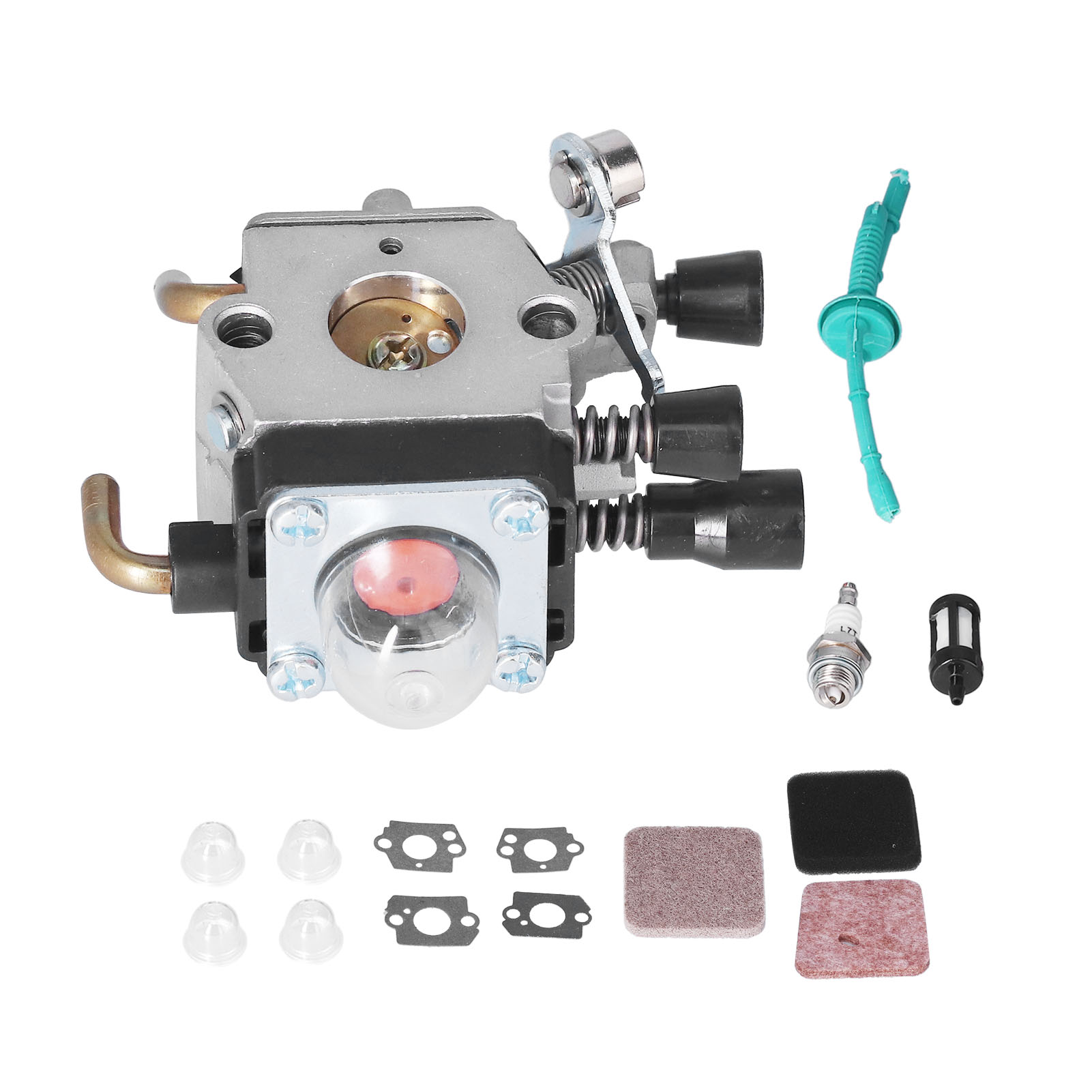 Vergaser-reparatursatz, Luftfilter, Zündkerze, Grüner Schlauch C1q-s97 Für Stihl Fs38 Fs45 Fs46 Fs55 Km55 Hl45 Fs45l Freischneider