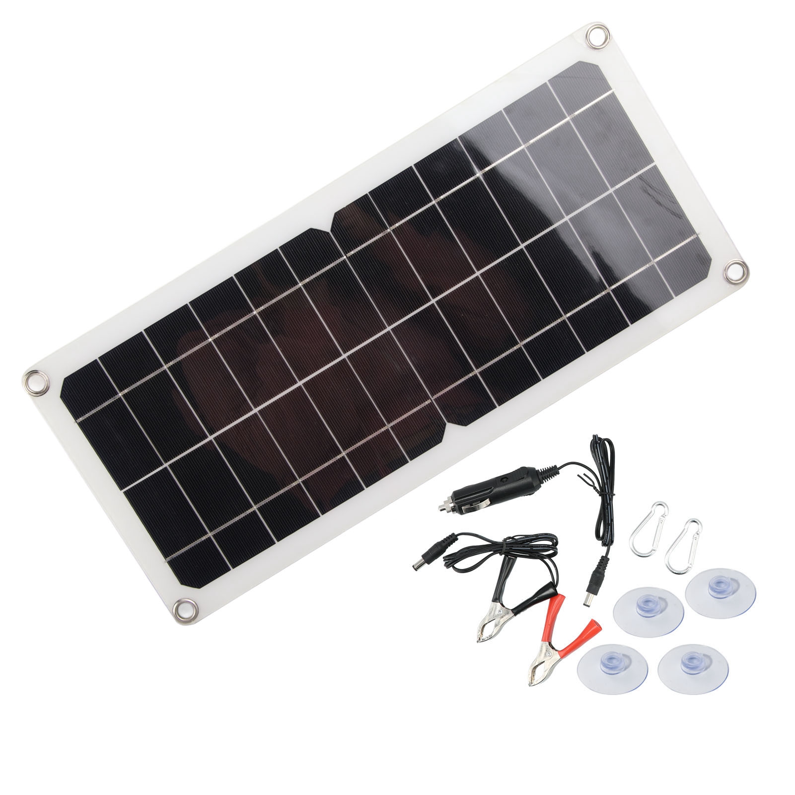 10-w-12-v-solarpanel Mit Usb-ausgang, Monokristallines Silizium-akkuladegerät, Solarstromversorgung