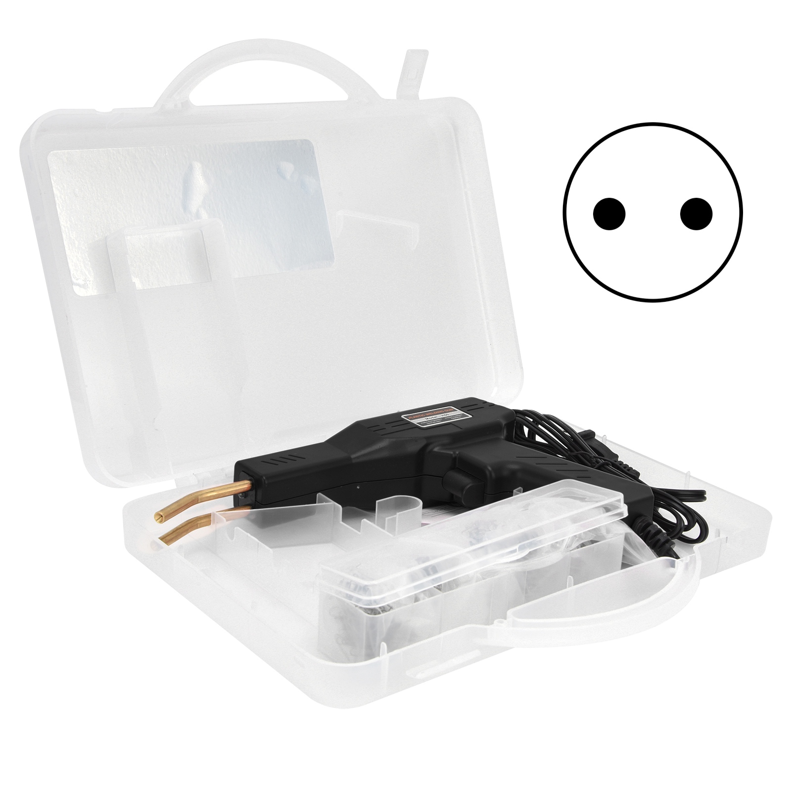 Tragbares Pvc-kunststoffschweißgerät Für Die Reparatur Von Autostoßstangen, Multifunktionale Kunststoffschweißmaschine (schwarz)