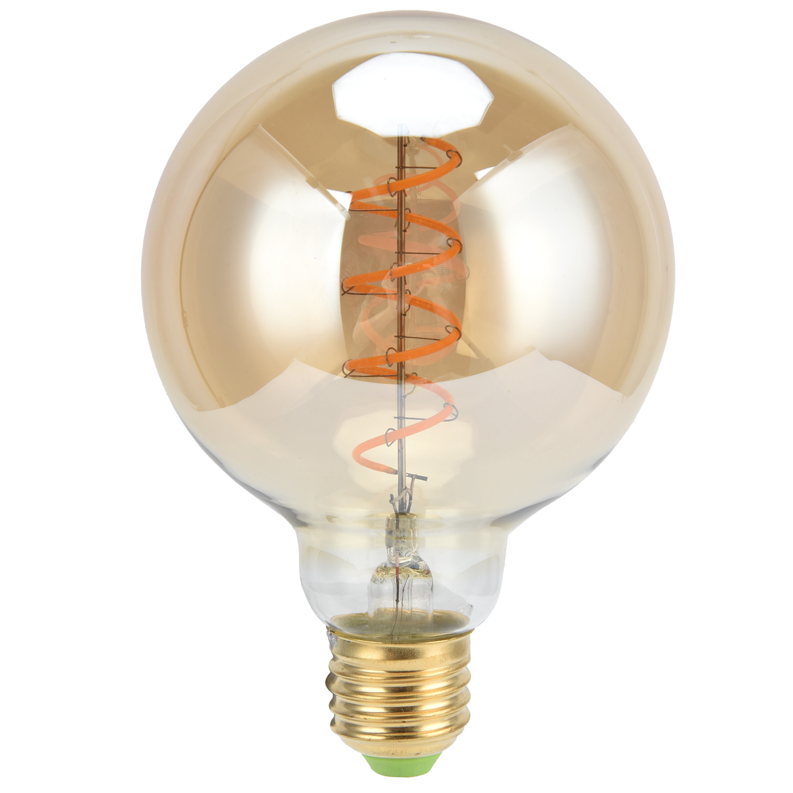 E27 4w Vintage-led-lampe Mit Flexiblem Spiralglühfaden, Warmweiß, Dimmbar, 110v, Gold