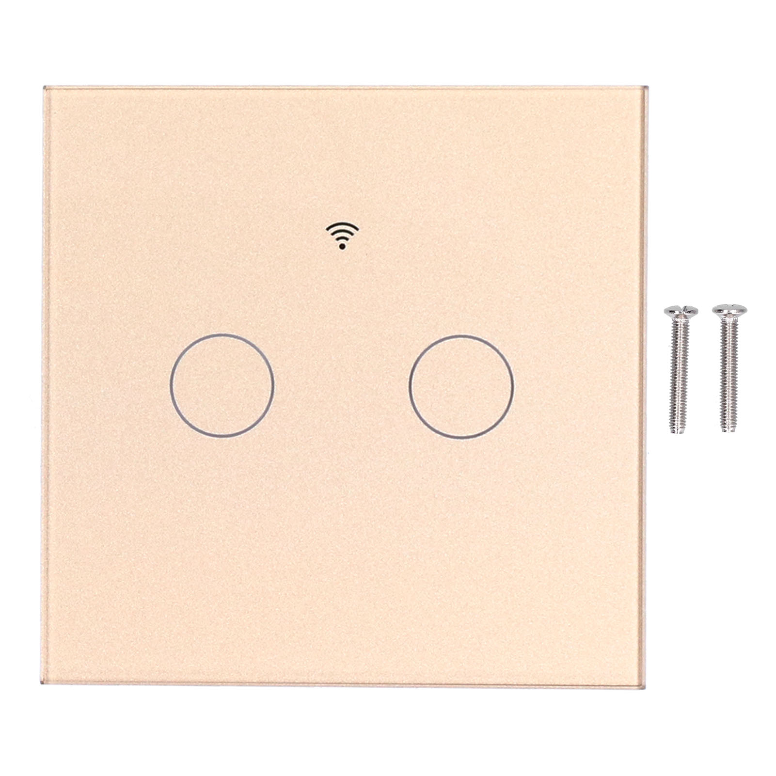Tuya 2-wege-touch-schalter Typ 86 Mit Hintergrundbeleuchtung, Kapazitiv, Ohne Kondensator, Für Den Heimgebrauch, Zigbee, 100-240 V (gold)