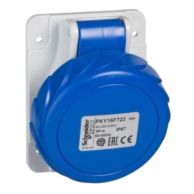 Schneider PratiKa Fast 16A IP67 Winkeleinschubsteckdose - PKY16F723