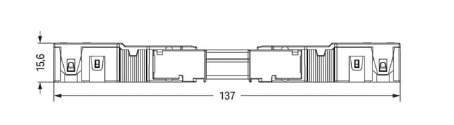 3-Polige Steckdose Mit Zugentlastung 4mm Schwarz - 770-203/035-000
