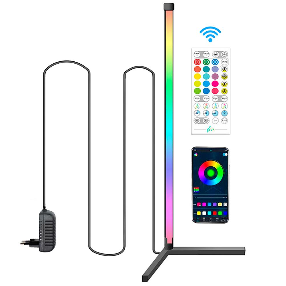 Rgb-eckstehleuchte Mit Farbwechselnder Led-ambientebeleuchtung Und Fernbedienung