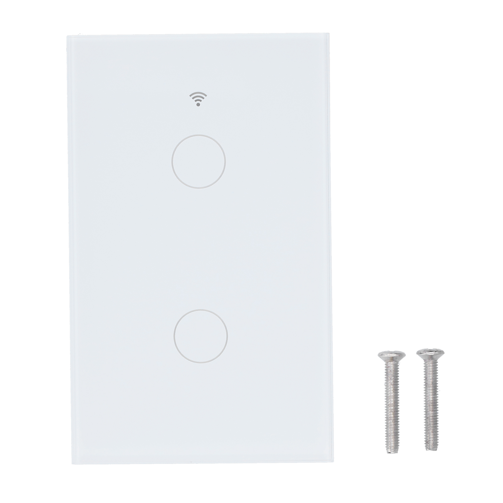 2-fach Us-touch-wandschalter Für Zigbee Tuya, Fernbedienung Und Sprachsteuerung, 100–240 V Wechselstrom