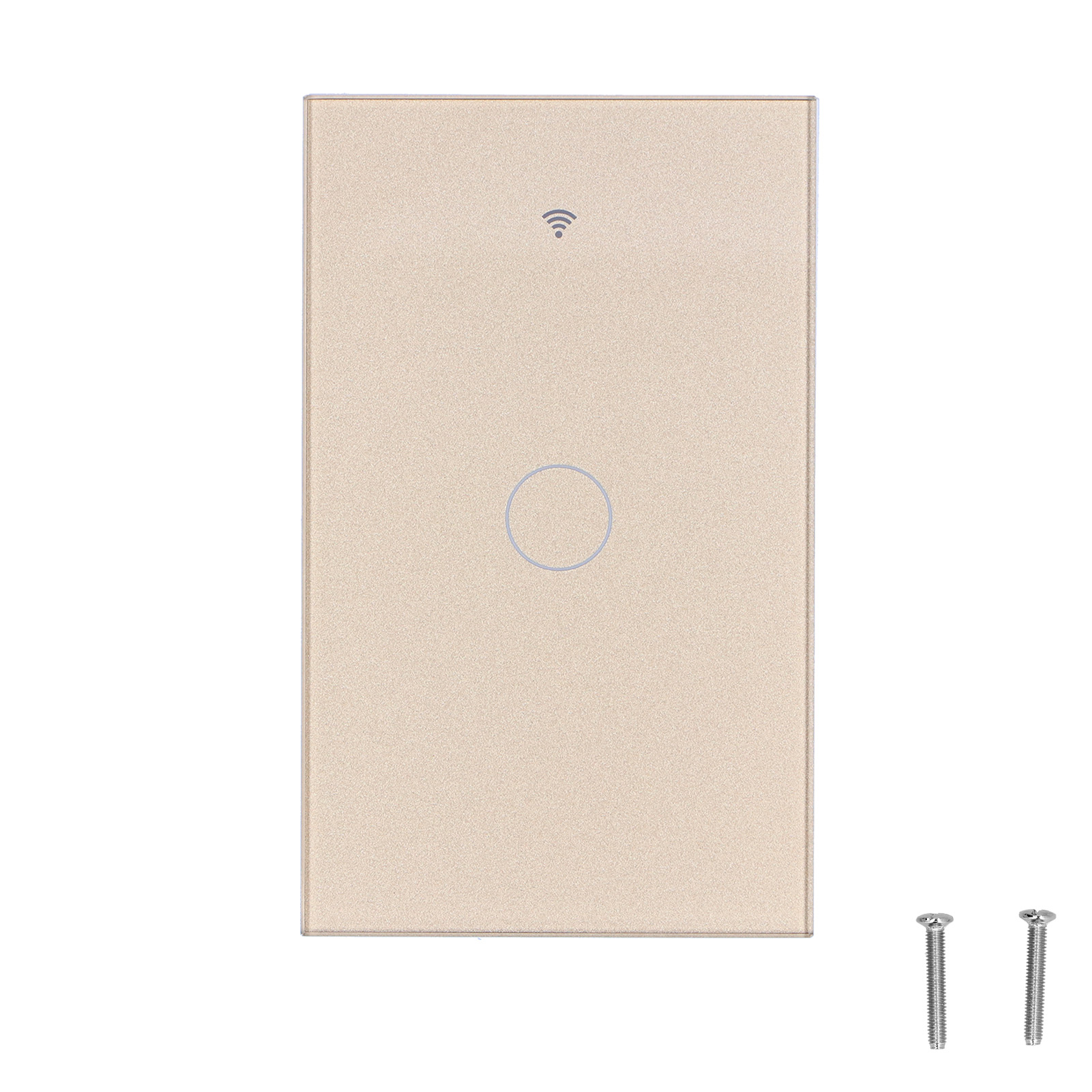 Einfacher Berührungsschalter Für Zigbee Tuya Fernbedienungs-wandplatte Mit Sprachsteuerung 100-240v Gold