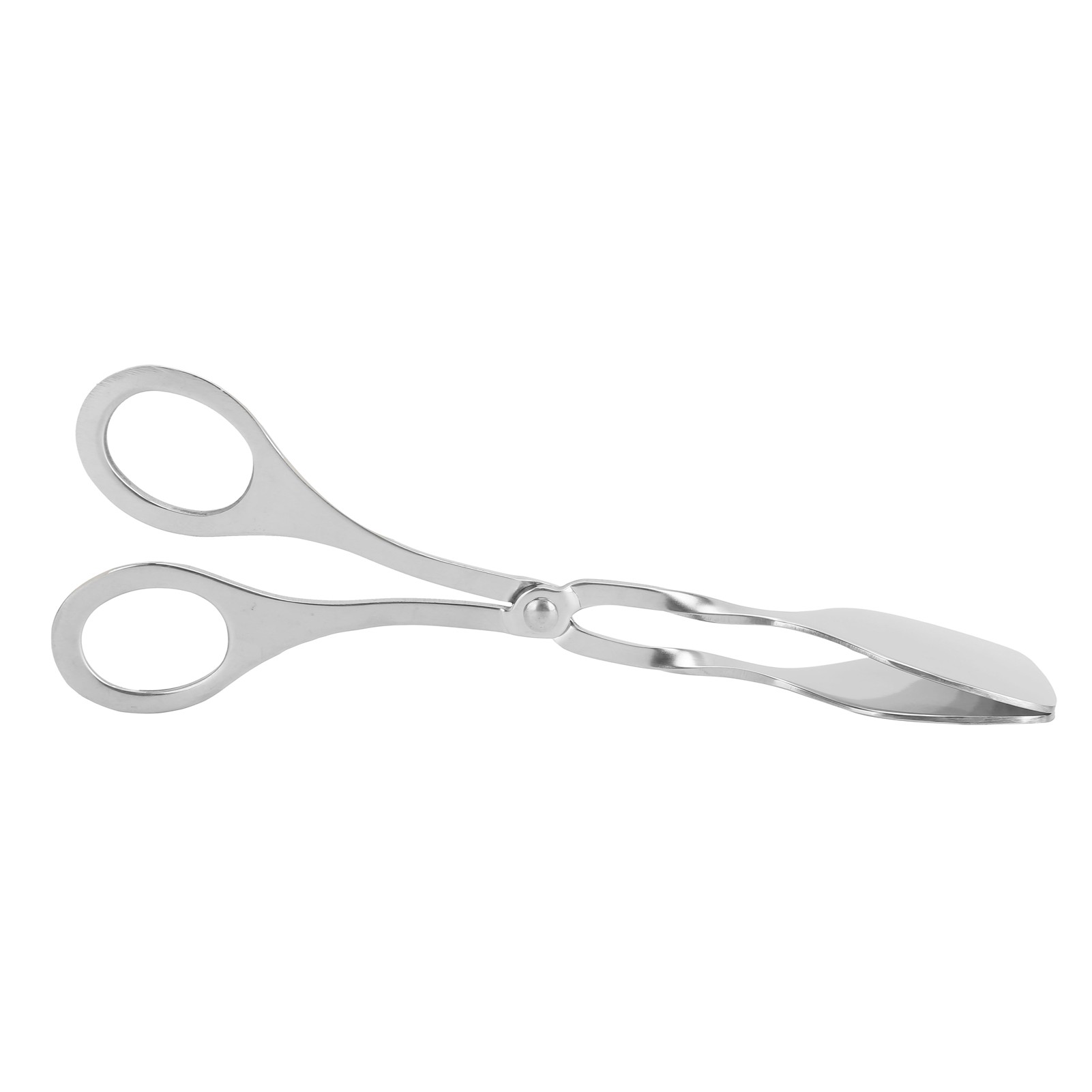 Brotzange Aus Silberfarbenem Edelstahl, 18 X 3,5 X 7 Cm, Zum Grillen, Buffet, Steaks, Hotdogs Und Frittiertem