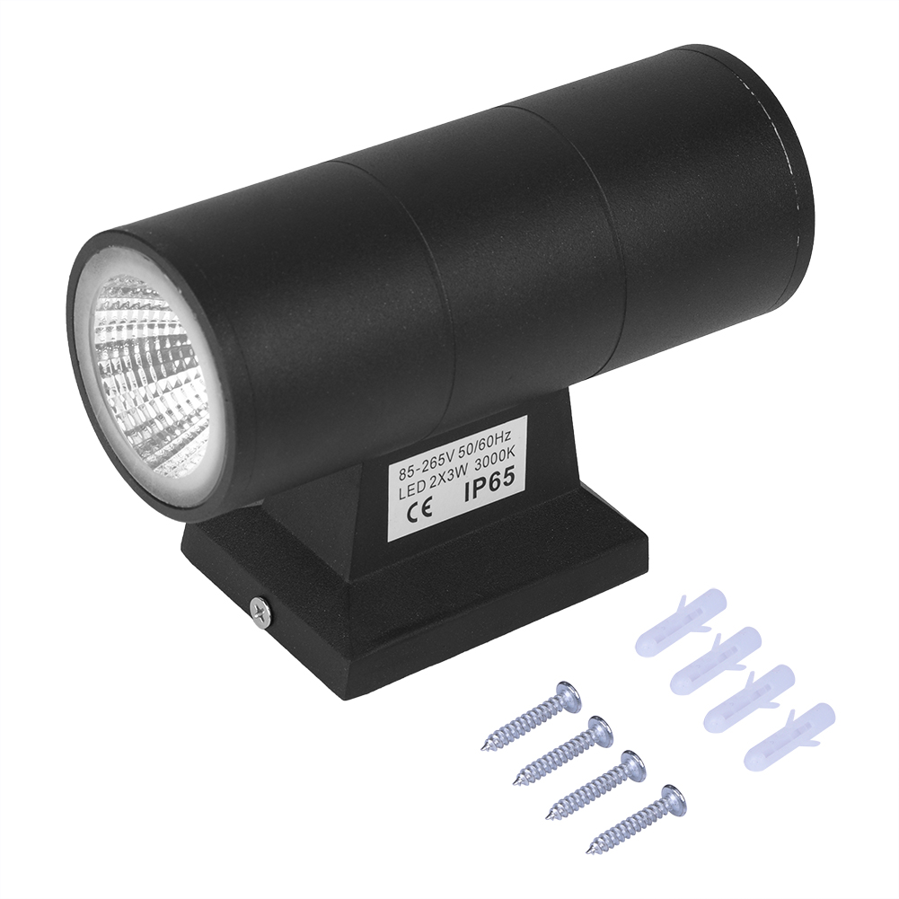 Doppelkopf-cob-led-wandleuchte, 6 W, Ip65 Wasserdicht, Für Die Innen- Und Außendekoration Von Cafés, Warmweißes Licht