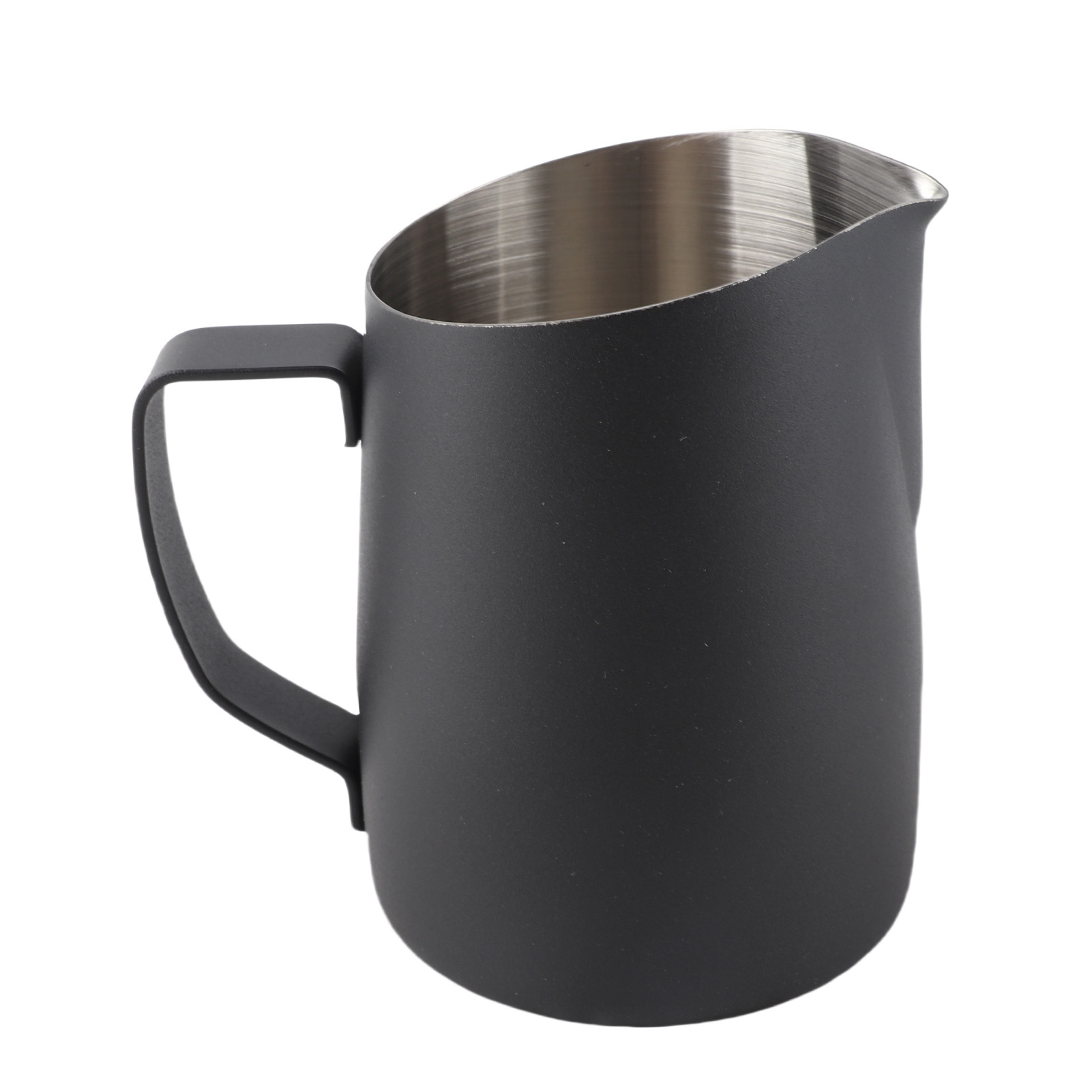 450 Ml Milchaufschäumer Aus Edelstahl Mit Antihaftbeschichtung Für Cremigen Milchschaum In Latte-tassen (schwarz)