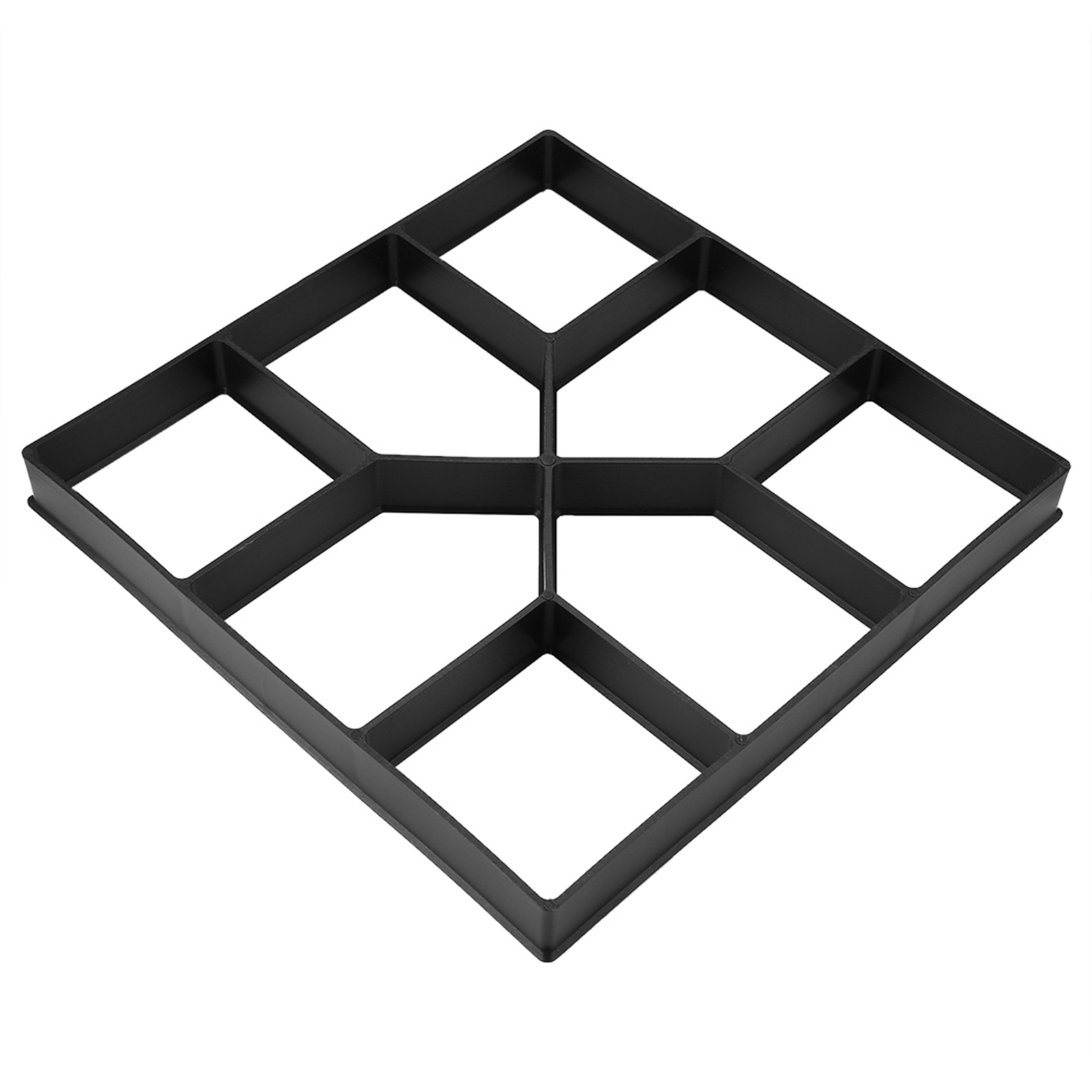Wiederverwendbare Schwarze Pp-betonplattenform 40x40cm Für Gartenwege, Terrassen, Hochzeits- Und Restaurantdekoration
