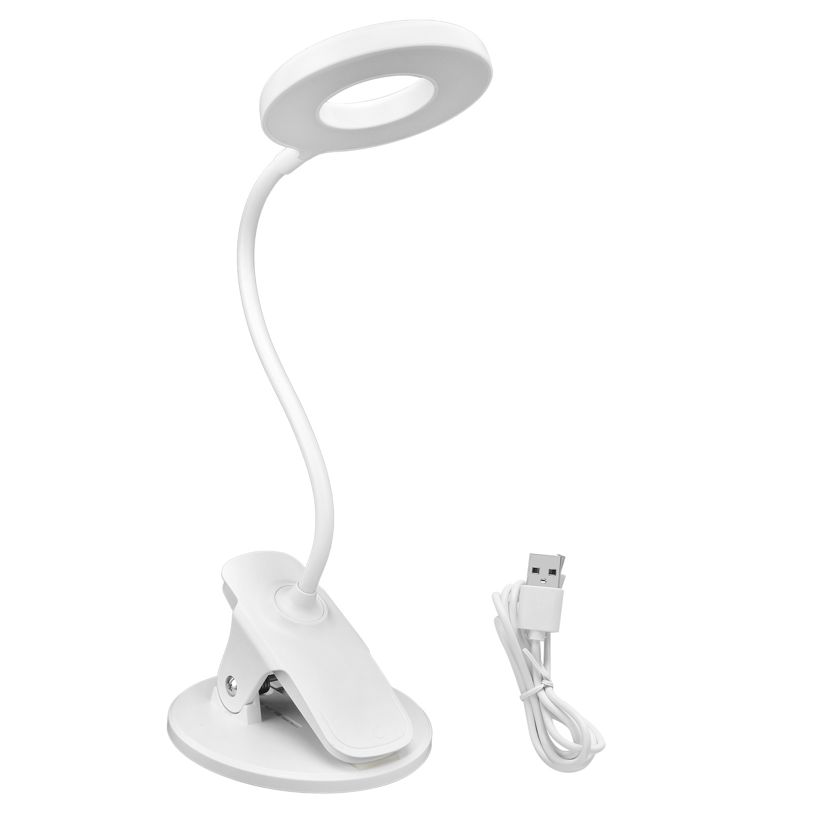 Intelligente, Faltbare Schreibtischlampe Mit Usb-ladefunktion Und Aufsteckbarer Leselampe Für Bücher
