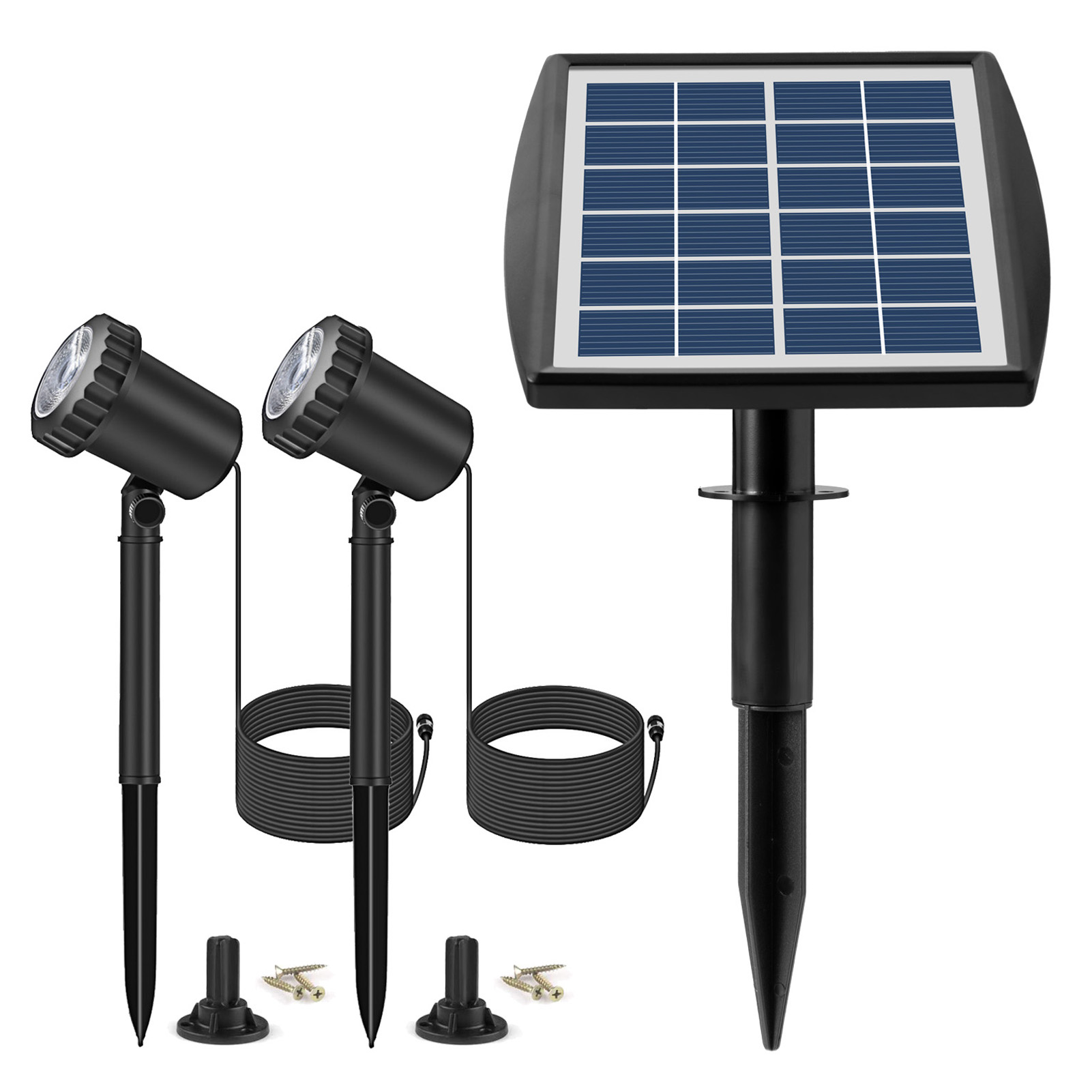 Stück Ip68 Wasserdichte Solar-led-fluter Für Garten, Teich, Rasen, Hinterhof, Außenbereich, Automatische Einschaltung, Landschaftsbeleuchtung, Warmes Licht