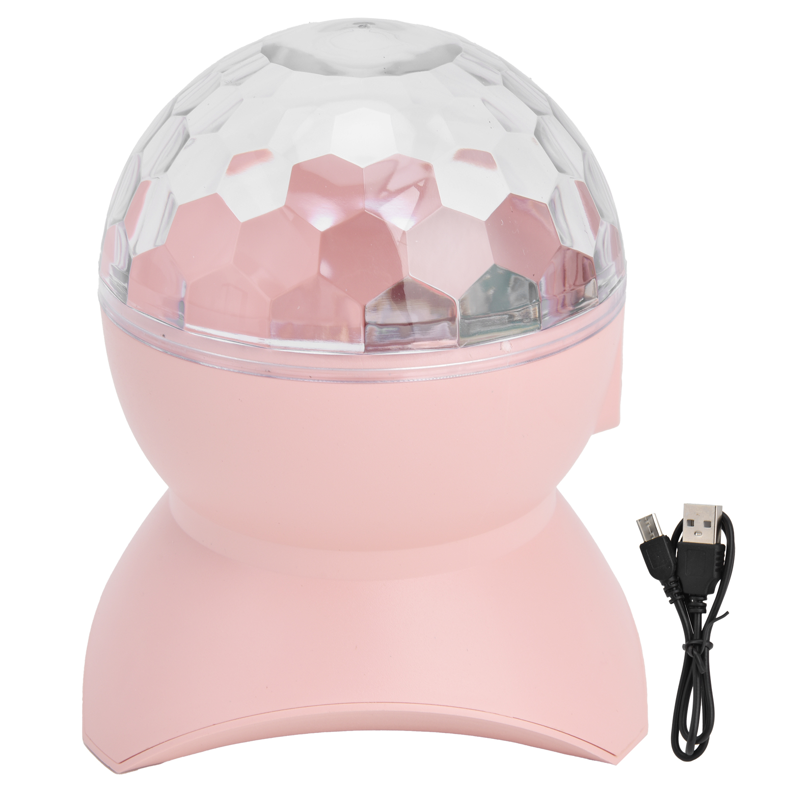 Sternenprojektorlampe, Usb-bluetooth-speicherkartenleser, Usb-stick-nachtlicht Für Zuhause, Hochzeiten Und Partys, Transparentes Rosa