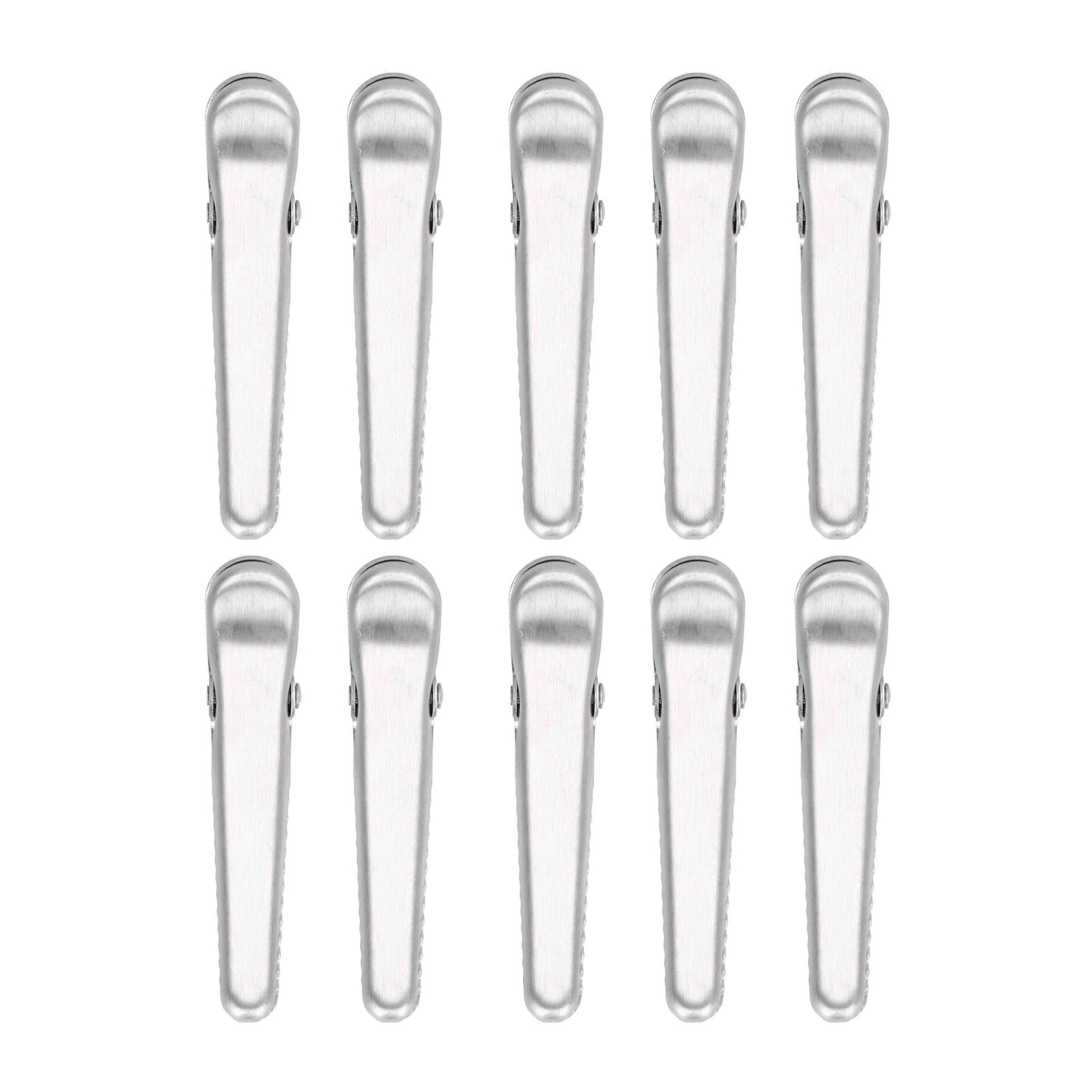10 Edelstahl-beutelclips Für Kaffeetüten, Lebensmittelbeutel, Multifunktionales Küchenutensil, 8 Cm