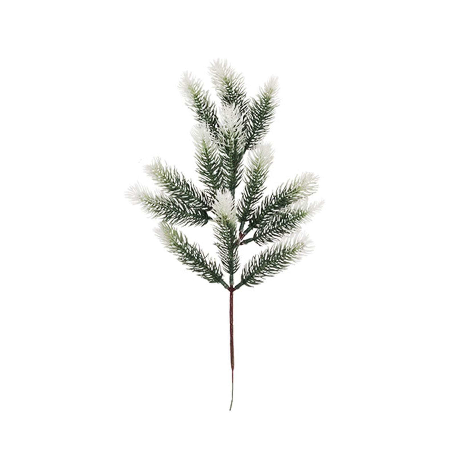 Künstliche Kiefernzweige Mit Schnee, 28 Bereifte Grüne Zweige Für Bastelarbeiten, Kränze, Girlanden, Weihnachtsdekorationen