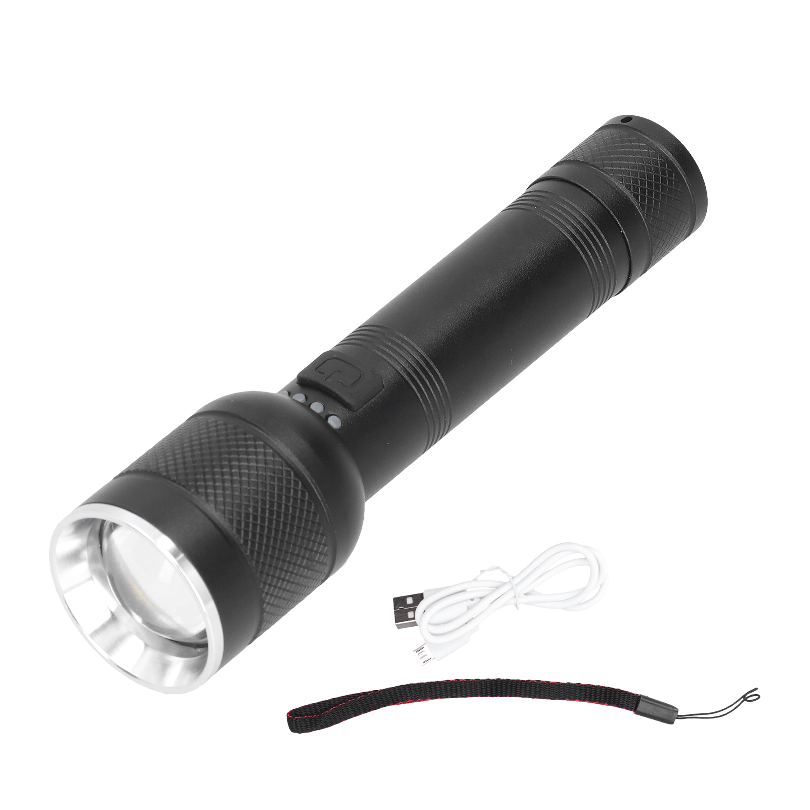 P50 Led-taschenlampe, Leistungsstarke Beleuchtung, 4 Leuchtmodi, Usb-aufladbar, Einstellbarer Zoom, Robustes Aluminiumgehäuse, Ideal Für Camping, Wandern Und Radfahren Bei Nacht