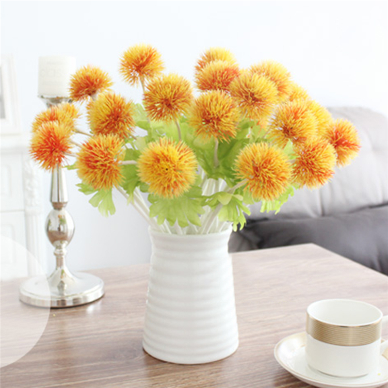 Künstliche Löwenzahnblüte Aus Kunststoff, Künstliche Graskugel Zur Dekoration Von Hochzeiten, Zuhause Und Garten, Weiß