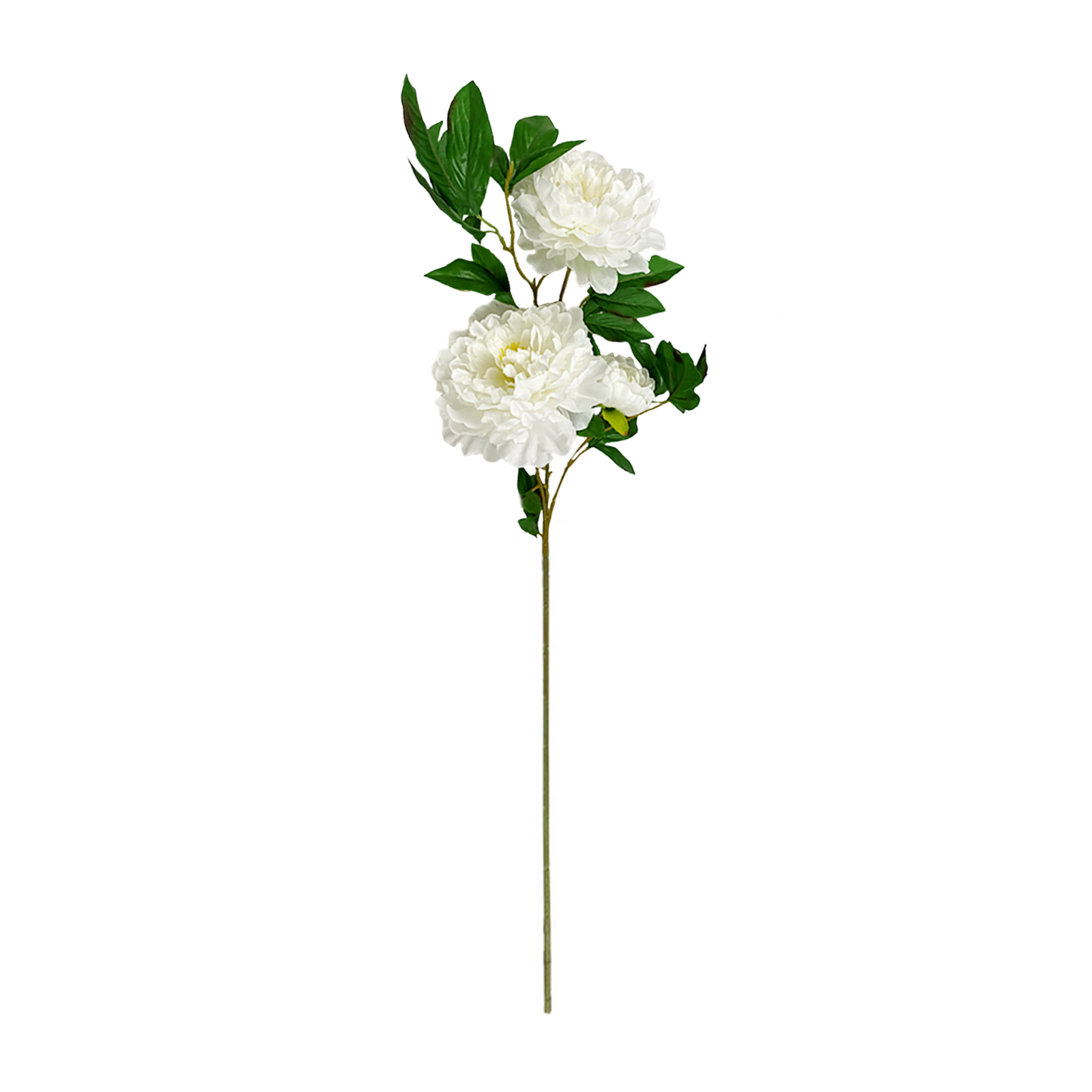 Künstliche Seidenpfingstrose, Künstlicher Pfingstrosenstiel Für Hochzeit, Verlobung, Party, Tischdekoration, Weiß, 106 Cm