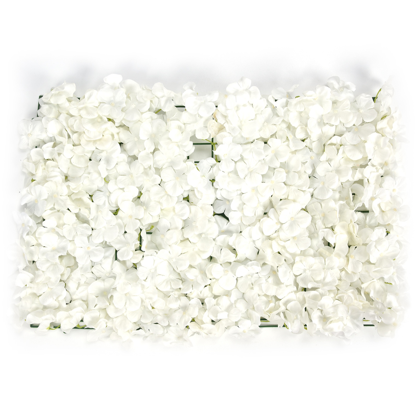 Künstliche Seidenblumenwand Für Hochzeitsfeierdekoration, Weiße Bühnenwanddekoration, 61 X 41 Cm