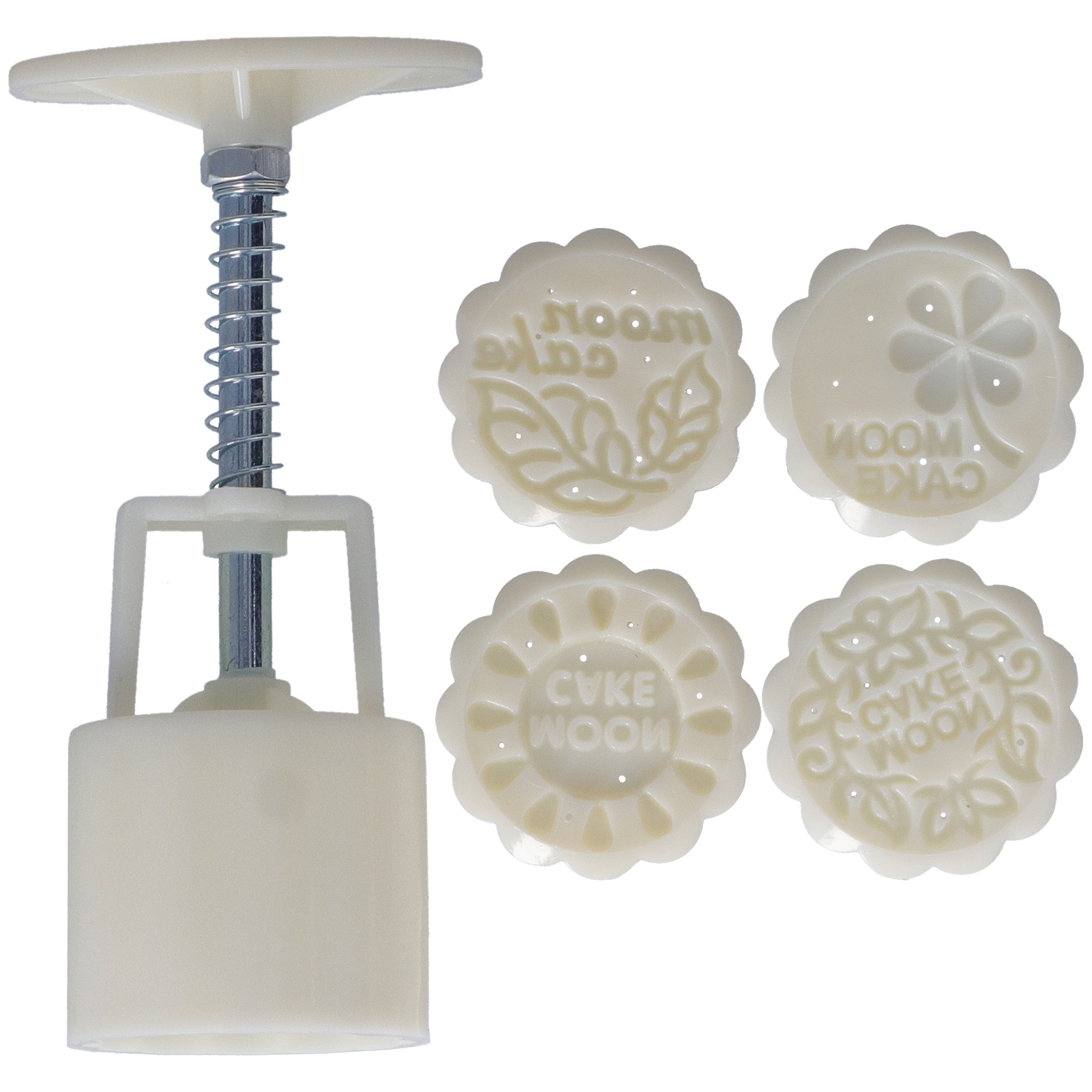Diy-mondform (50 G), Handgepresst, Aus Bpa-freiem, Lebensmittelechtem Abs-kunststoff, Mit 4 Runden Stempeln Für Kuchen, Desserts, Kekse Und Gebäck.