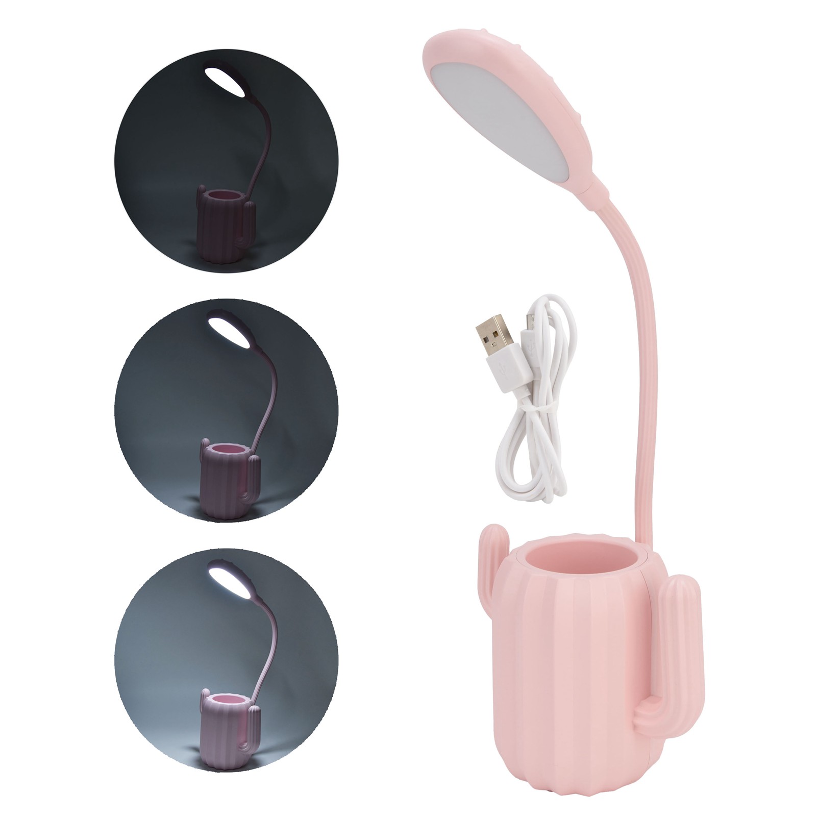 Schreibtischlampe Mit Stifthalter, Led-augenschutz, Wiederaufladbare Leselampe, Berührungsempfindliche Kinder-nachttischlampe