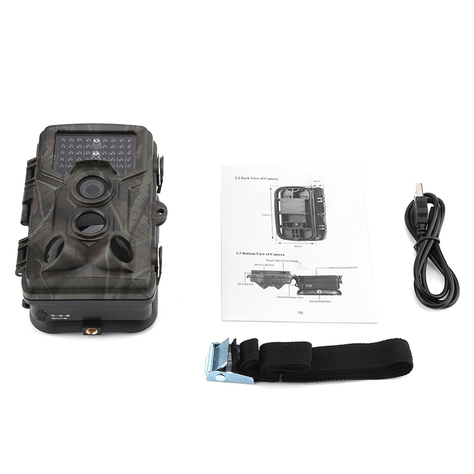 Ip56 Wasserdichte 1080p 12mp Hd Ir-wildkamera Für Wildtierbeobachtung Und Jagd Mit 42 850nm Ir-leds