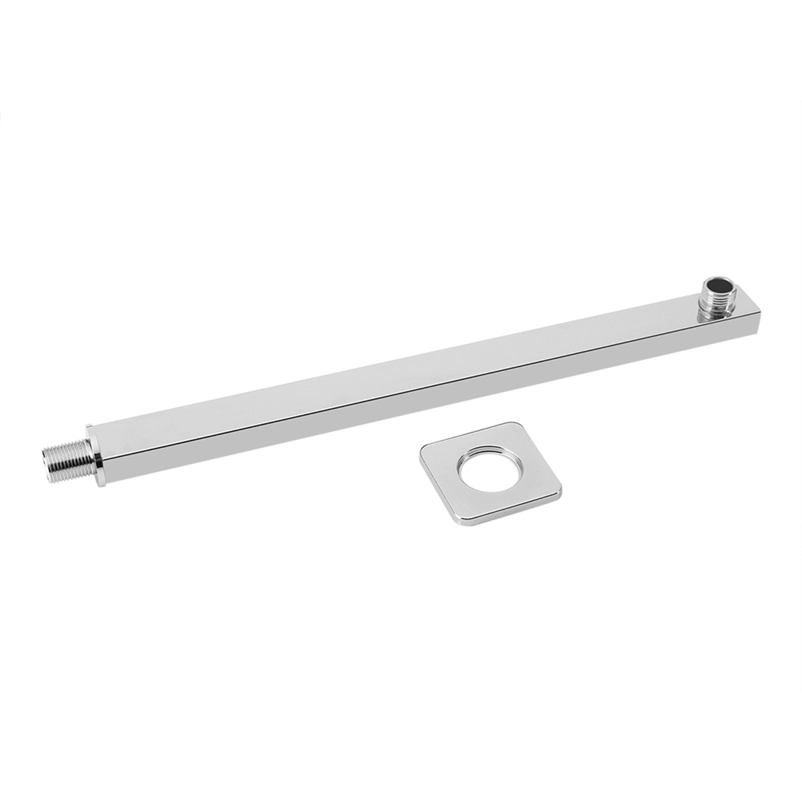 35 Cm Langer, Wandmontierter Duschverlängerungsarm Aus Edelstahl Und Messing Mit G1/2-anschluss Für Duschkopf