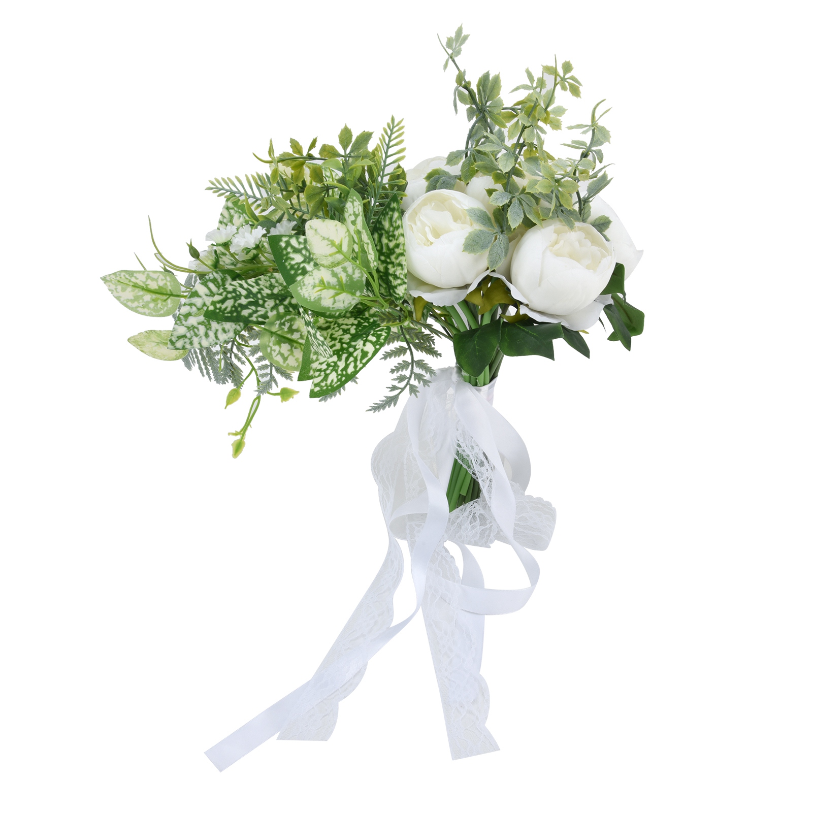 Künstlicher Seidenblumenstrauß Für Die Braut, Hochzeitsdekoration, Foto-requisiten, Hochzeitsszene, Wohnzimmer, Schlafzimmer, Weiß