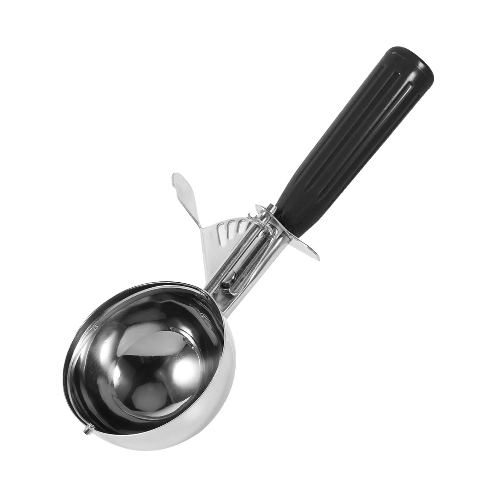 Praktischer Eislöffel Aus Edelstahl Für Obst Und Eis Mit Kunststoffgriff, Küchenutensil (4,7 Cm)