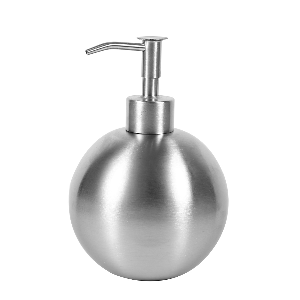 Stück Flüssigseifen-pumpspender, Edelstahl 304, Kugelform, 500 Ml, Für Badezimmer, Dusche, Shampoo