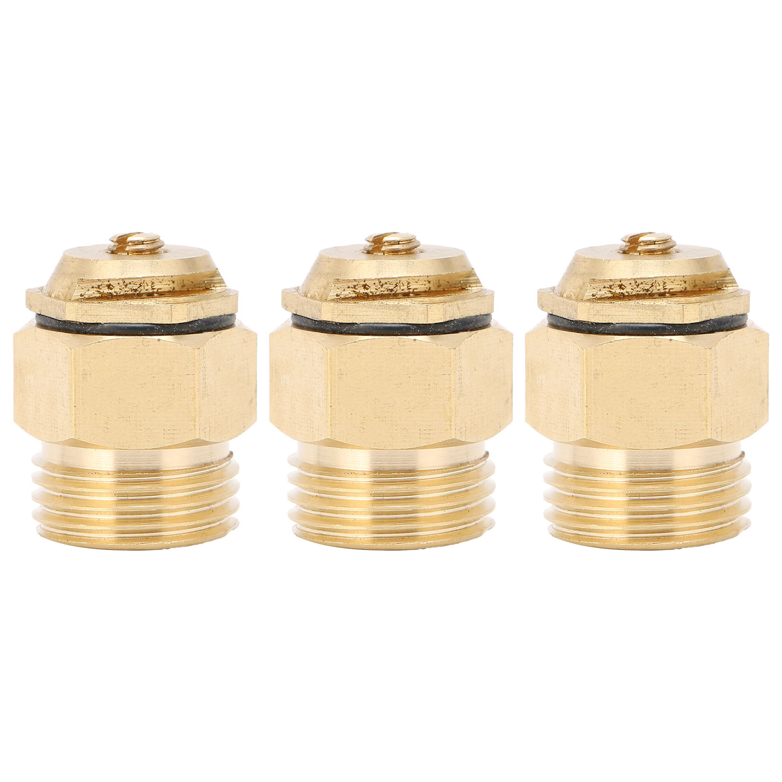 Set Mit 3 Verstellbaren Kupfer-mikronebel-bewässerungsdüsen, G1/2-außengewinde, Für Die Garten- Und Gewächshausbewässerung