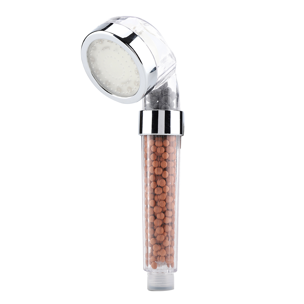 Handbrausekopf Mit Wasserbetriebener Led, Anionischen Partikeln, Verchromtem Abs, 3 Farben, G 1/2, 21 Cm