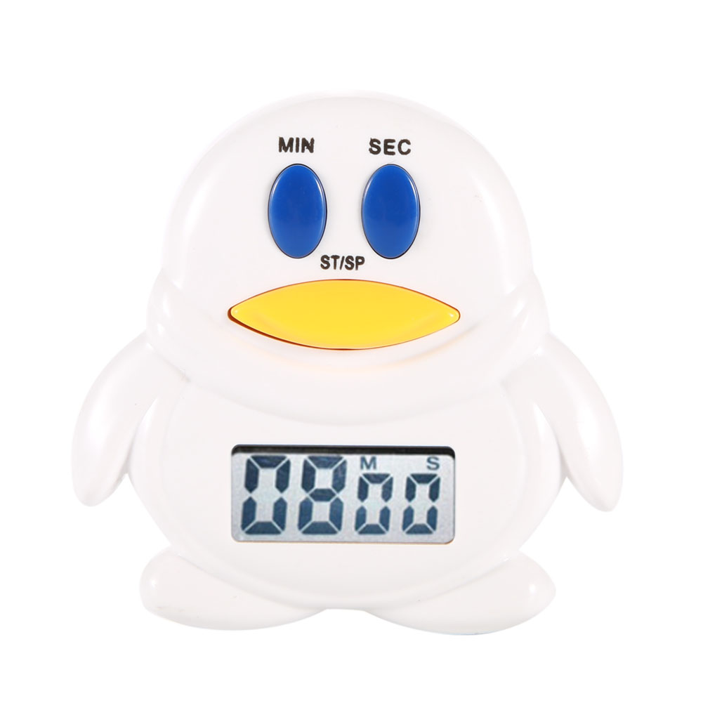 Niedlicher Digitaler Lcd-küchentimer Mit Cartoon-motiv Und Countdown-funktion Zum Backen Und Kochen Pinguin