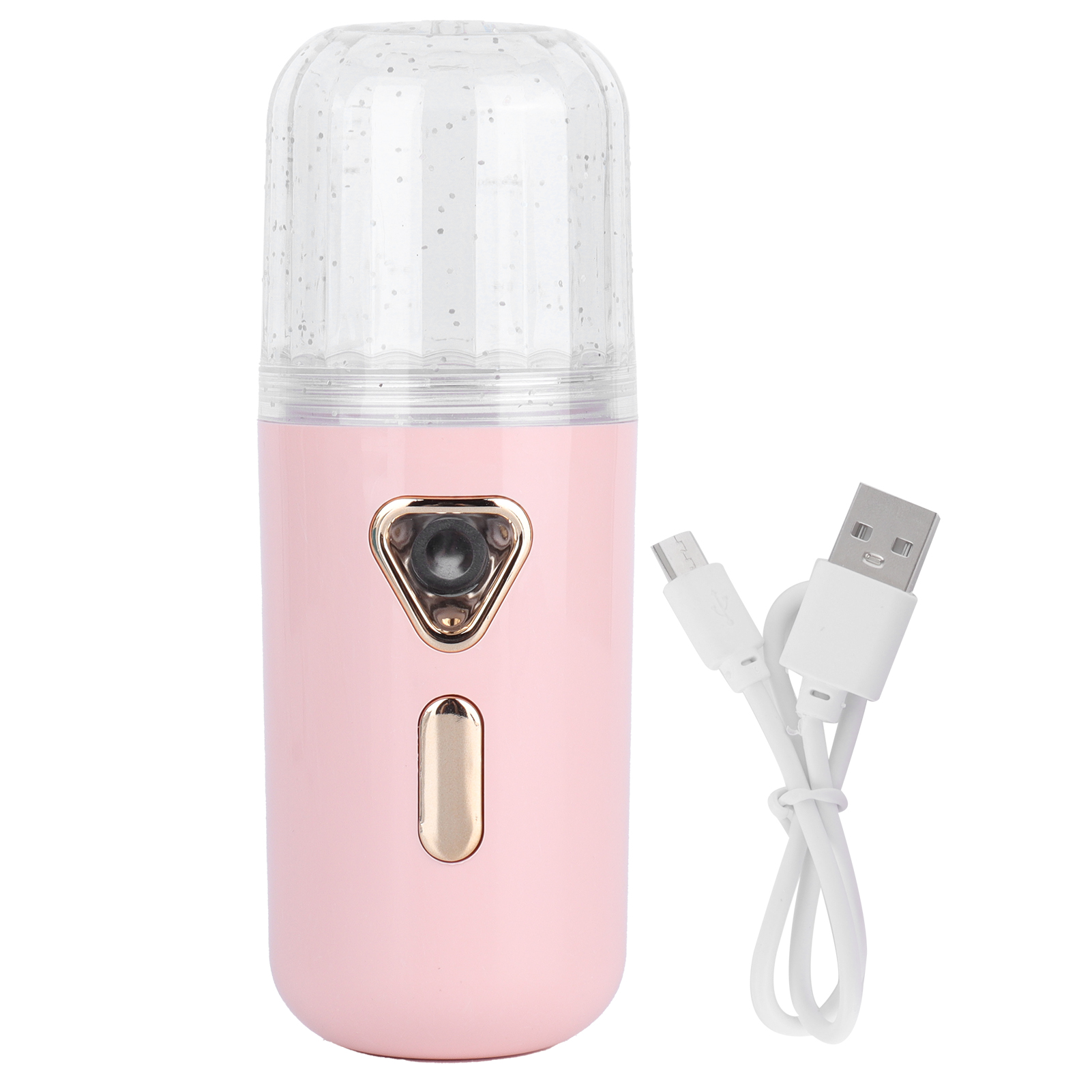 Mini-gesichtsbefeuchter (30 Ml), Tragbar, Nano-zerstäubung, Usb-ladefunktion, Rosa