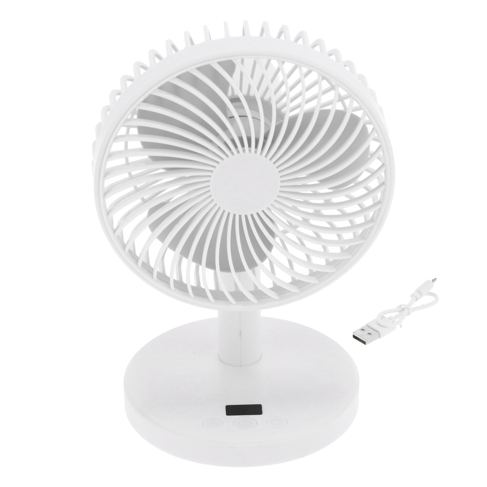 Kompakter, 4-stufiger, Per Usb Aufladbarer Tischventilator Mit Starkem Luftstrom Für Den Innenbereich