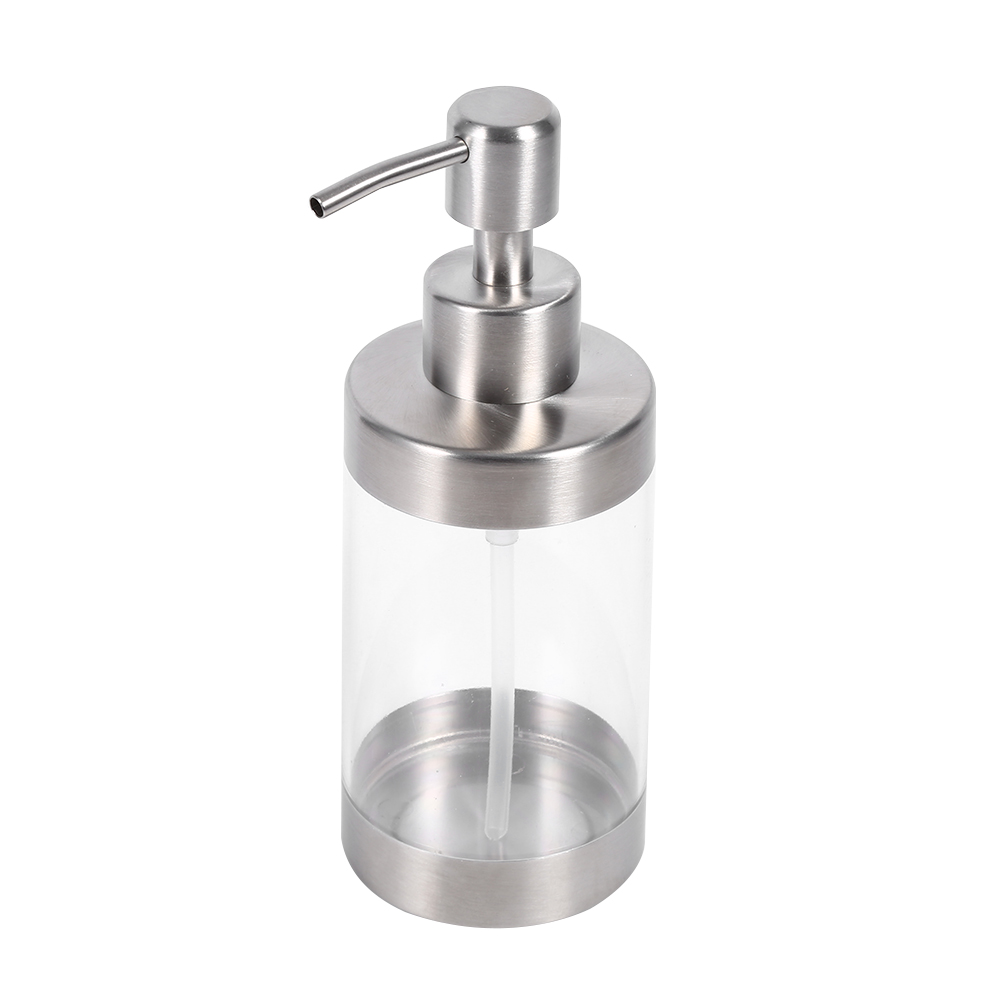 Stück 350 Ml Handpumpen-seifenspender Für Spülbecken, Hergestellt Aus Edelstahl 304 Und Acryl