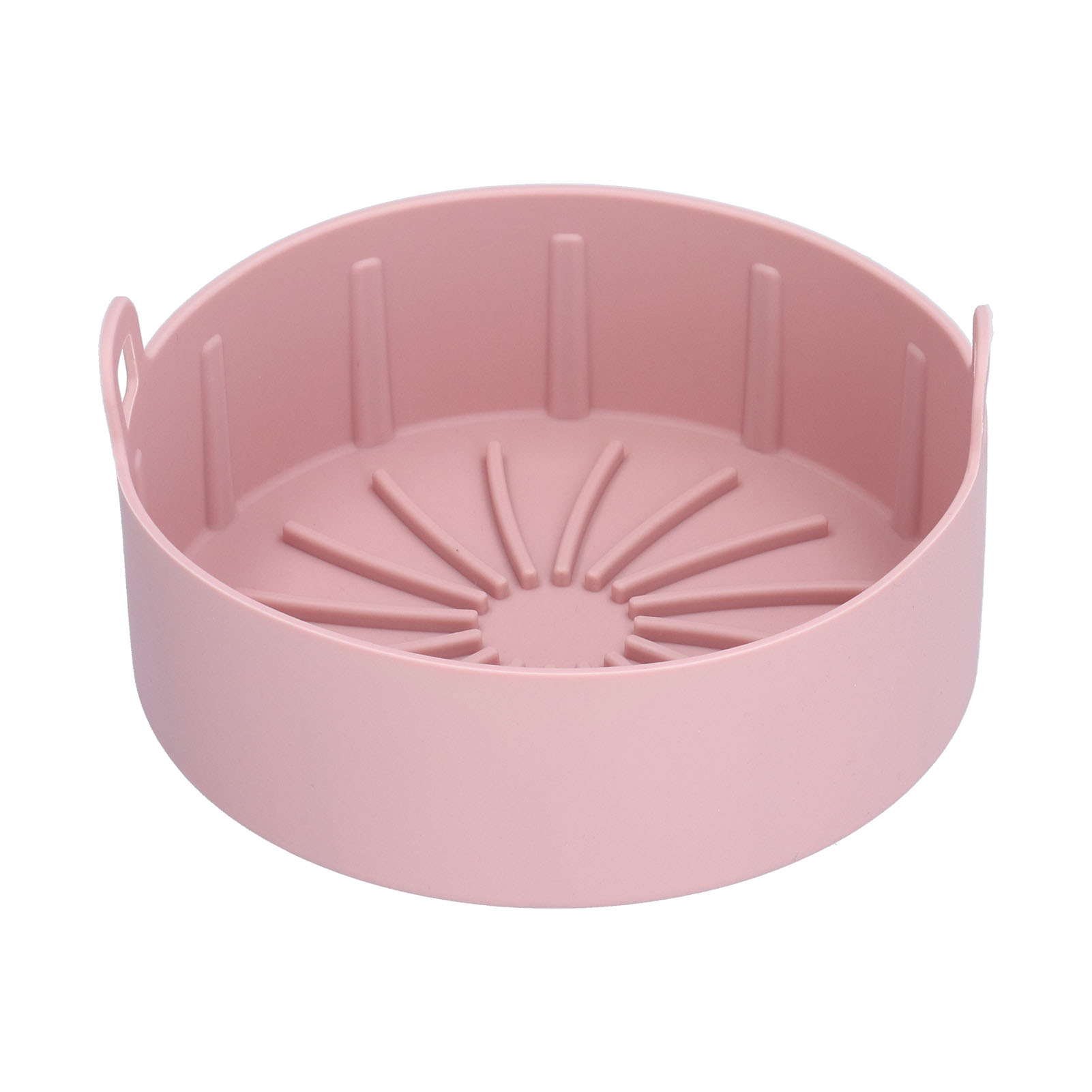 Wiederverwendbarer Silikon-topf Für Elektrische Fritteusen, Geeignet Für Temperaturen Von 20 °c Bis 220 °c, 16 Cm, Rosa